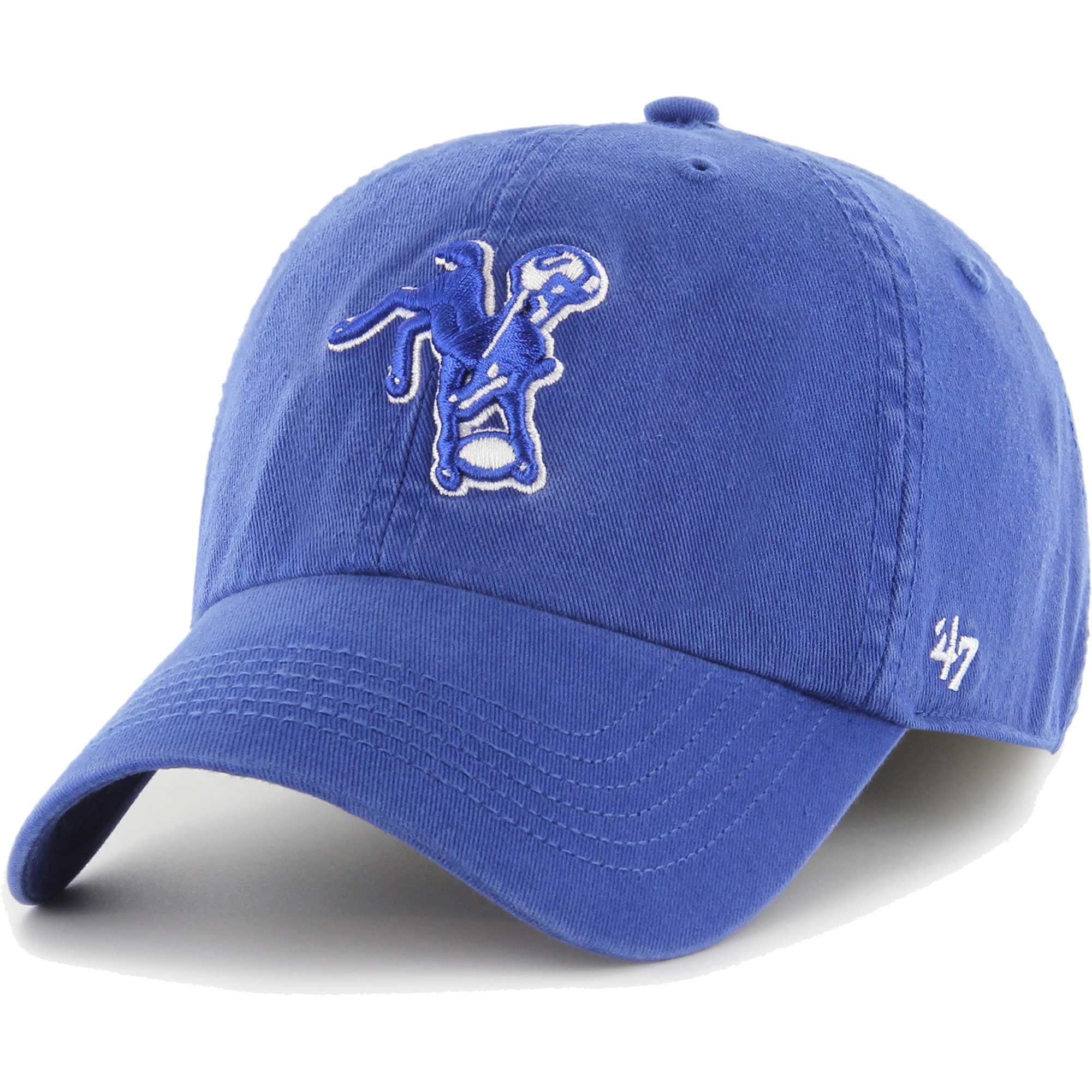 Men's '47 Royal Indianapolis Colts Gridiron Classics Franchise Fitted Hat