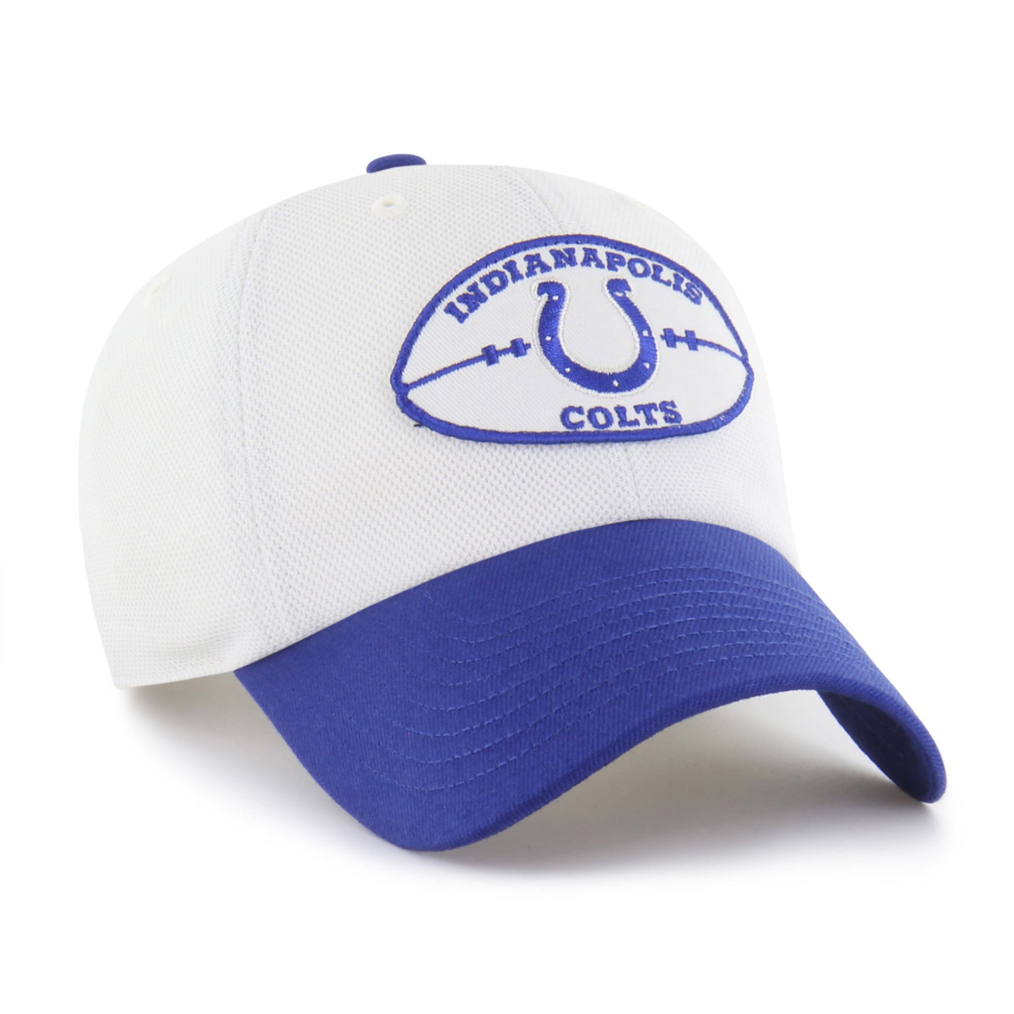 Casquette ajustable Indianapolis Colts '47 blanche/bleu roi à écusson piqué