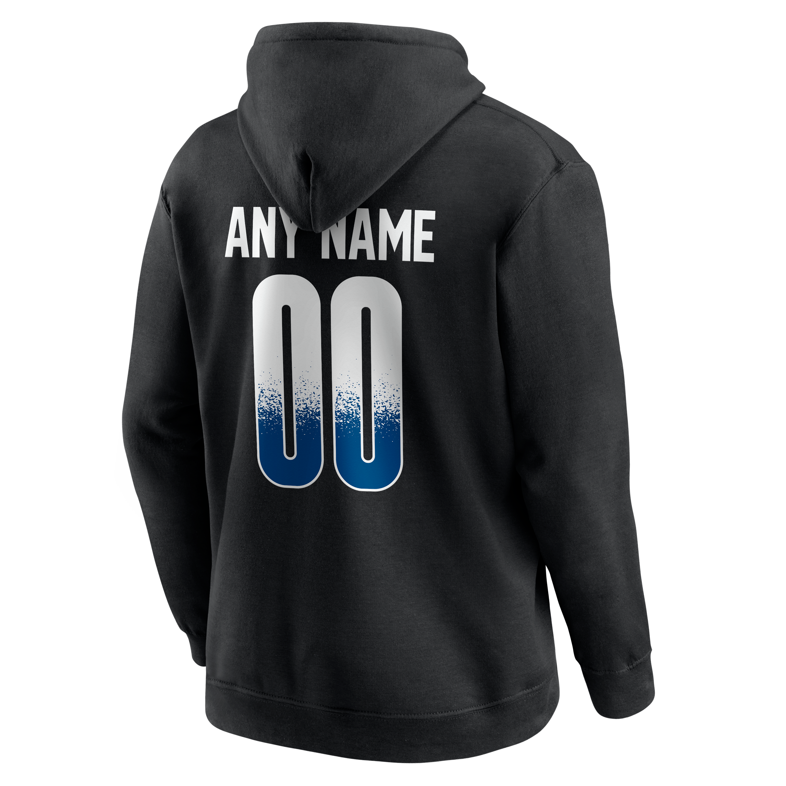 Men's Black Indianapolis Colts Home Field Pop Personalized Name & Number Hoodie