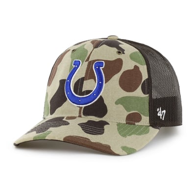 Indianapolis Colts Carhartt x '47 Adjustable Trucker Hat - Duck Camo