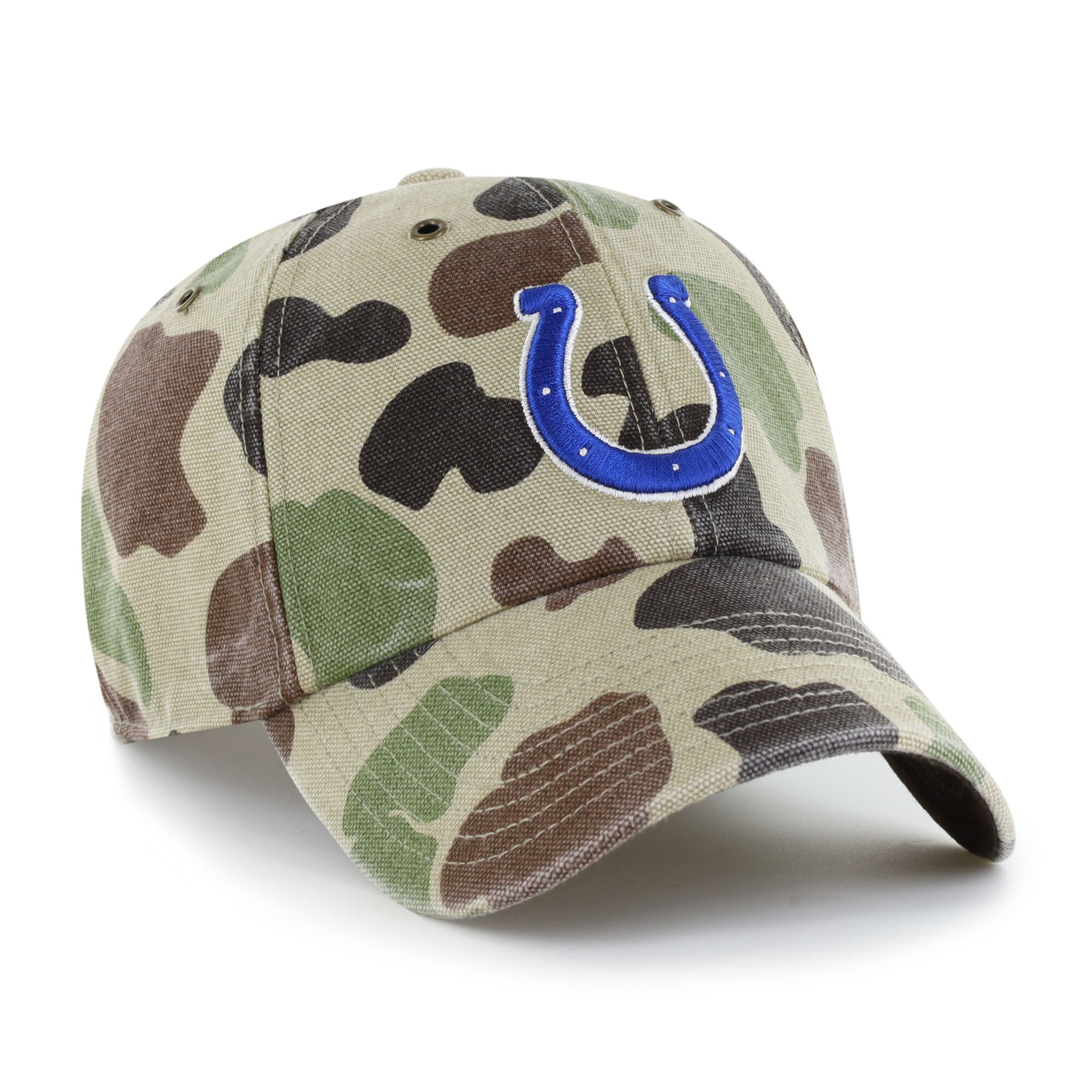 Casquette ajustable Carhartt x '47 Duck Camo Indianapolis Colts Clean Up pour homme