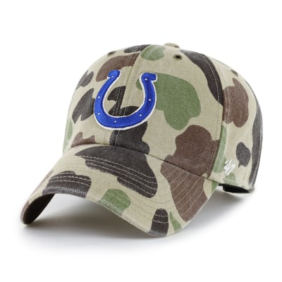 Indianapolis Colts Carhartt x '47 Clean Up Adjustable Hat - Duck Camo