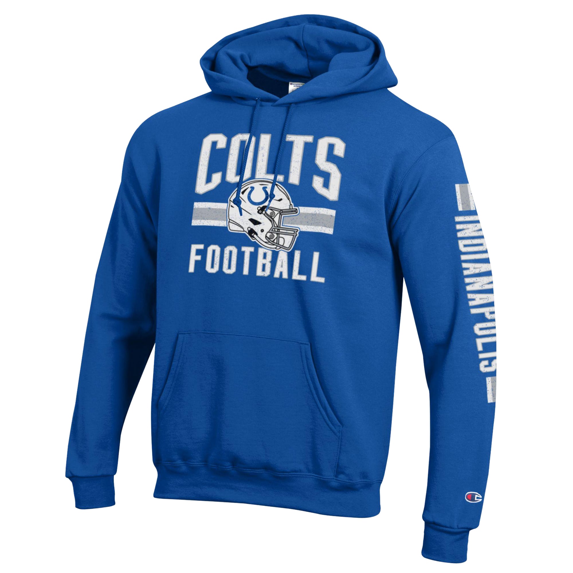 Sweat à capuche Champion Royal Indianapolis Colts Powerblend pour homme