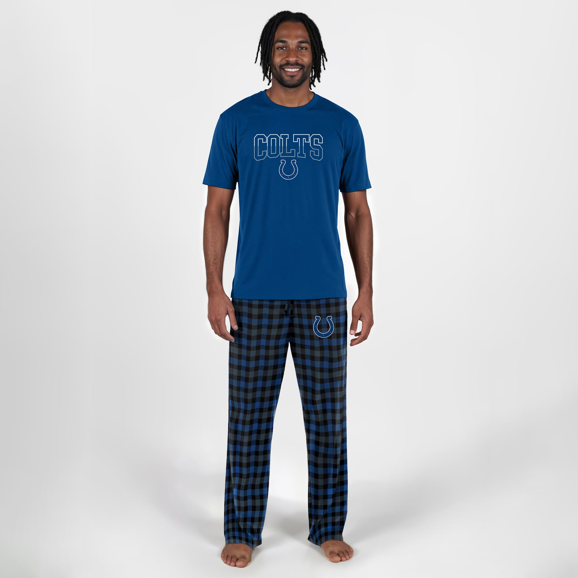 Men's Concepts Sport Blue Indianapolis Colts Highland Sleep Set