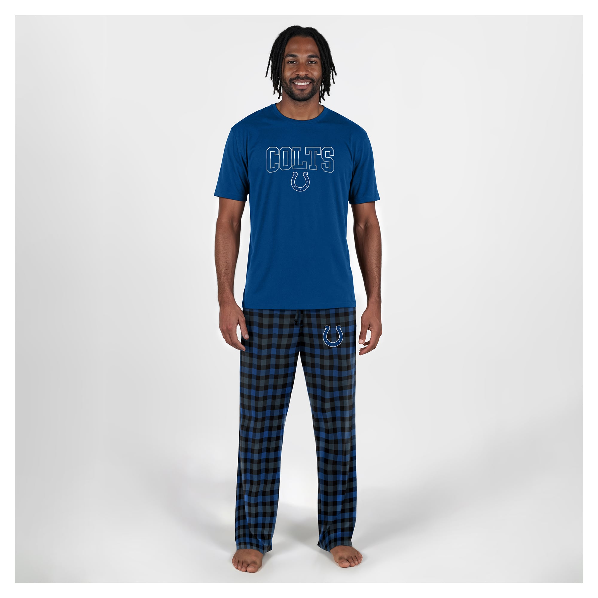Men's Concepts Sport Royal Indianapolis Colts Big & Tall Highland Sleep Set