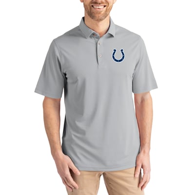 Indianapolis Colts Cutter & Buck Virtue Eco Pique Recycled Polo - Gray