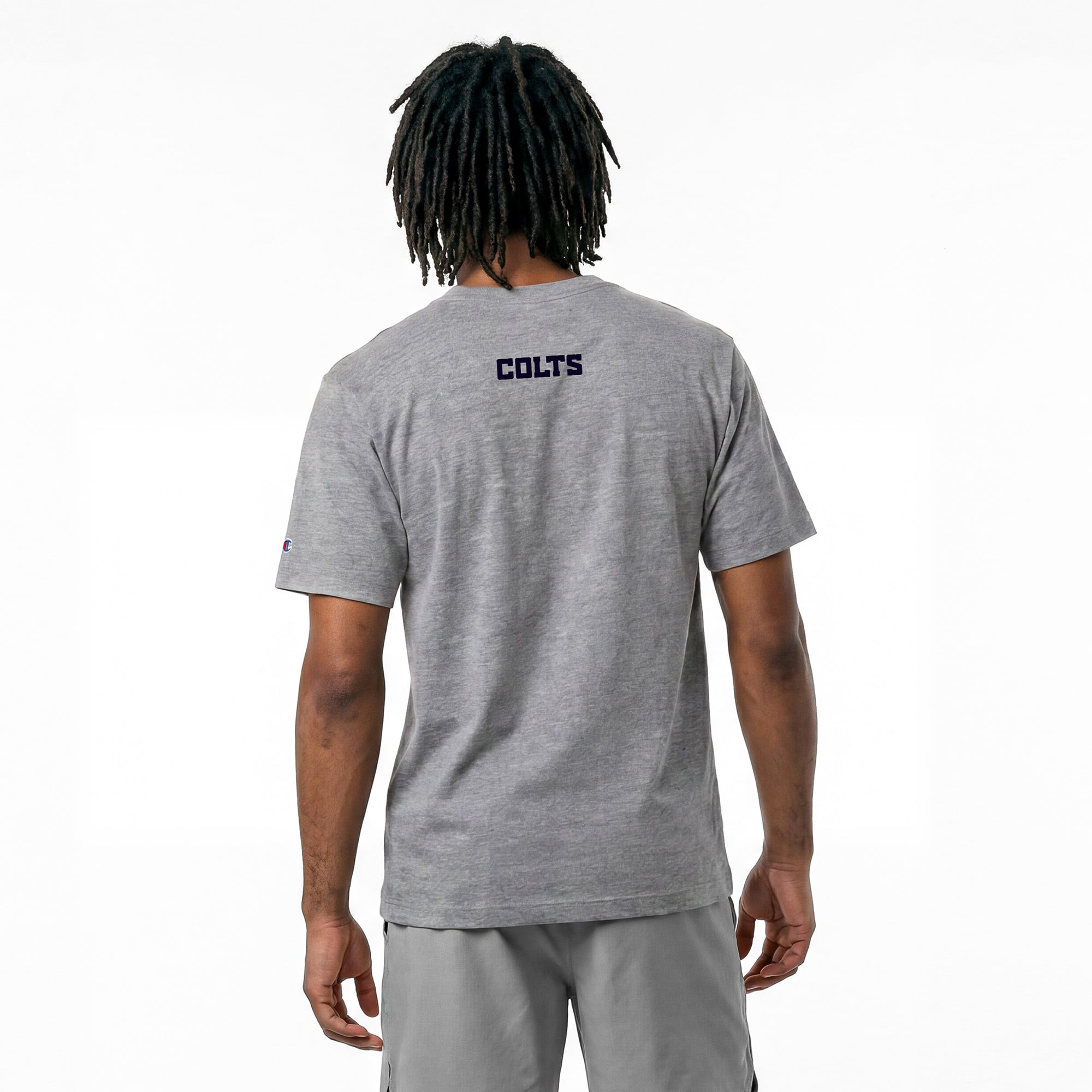 Men's Disney x Champion Gray Indianapolis Colts Horace Horsecollar All-Star T-Shirt