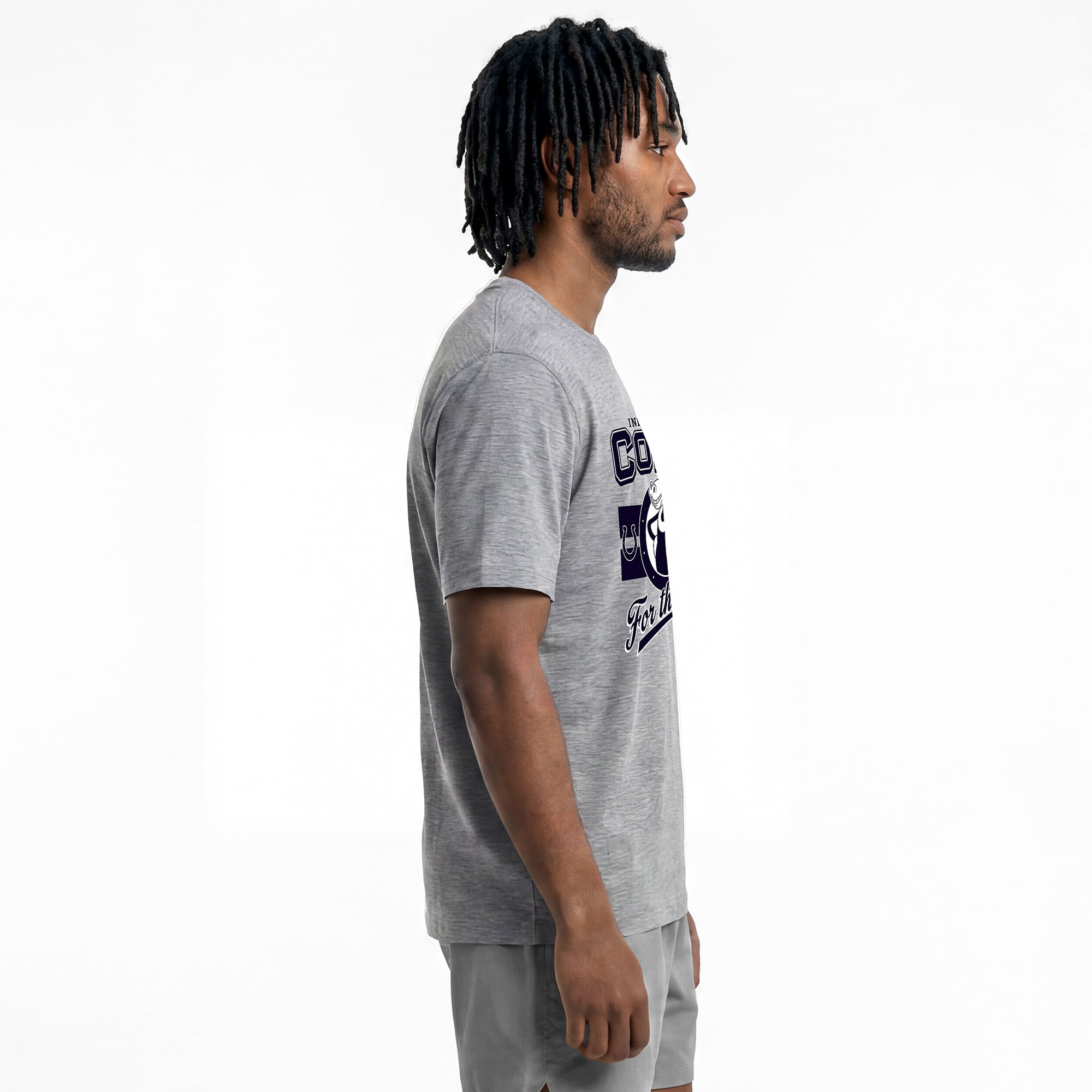 Men's Disney x Champion Gray Indianapolis Colts Horace Horsecollar All-Star T-Shirt