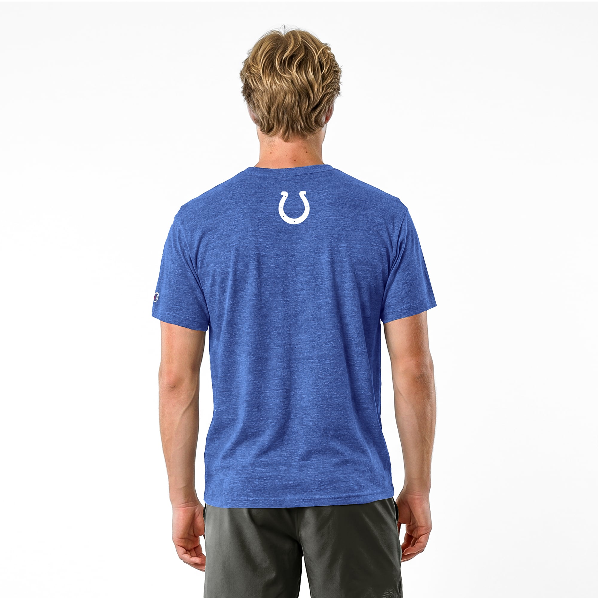 T-shirt homme Disney x Champion Royal Indianapolis Colts Horace Horsecollar Tri-Blend