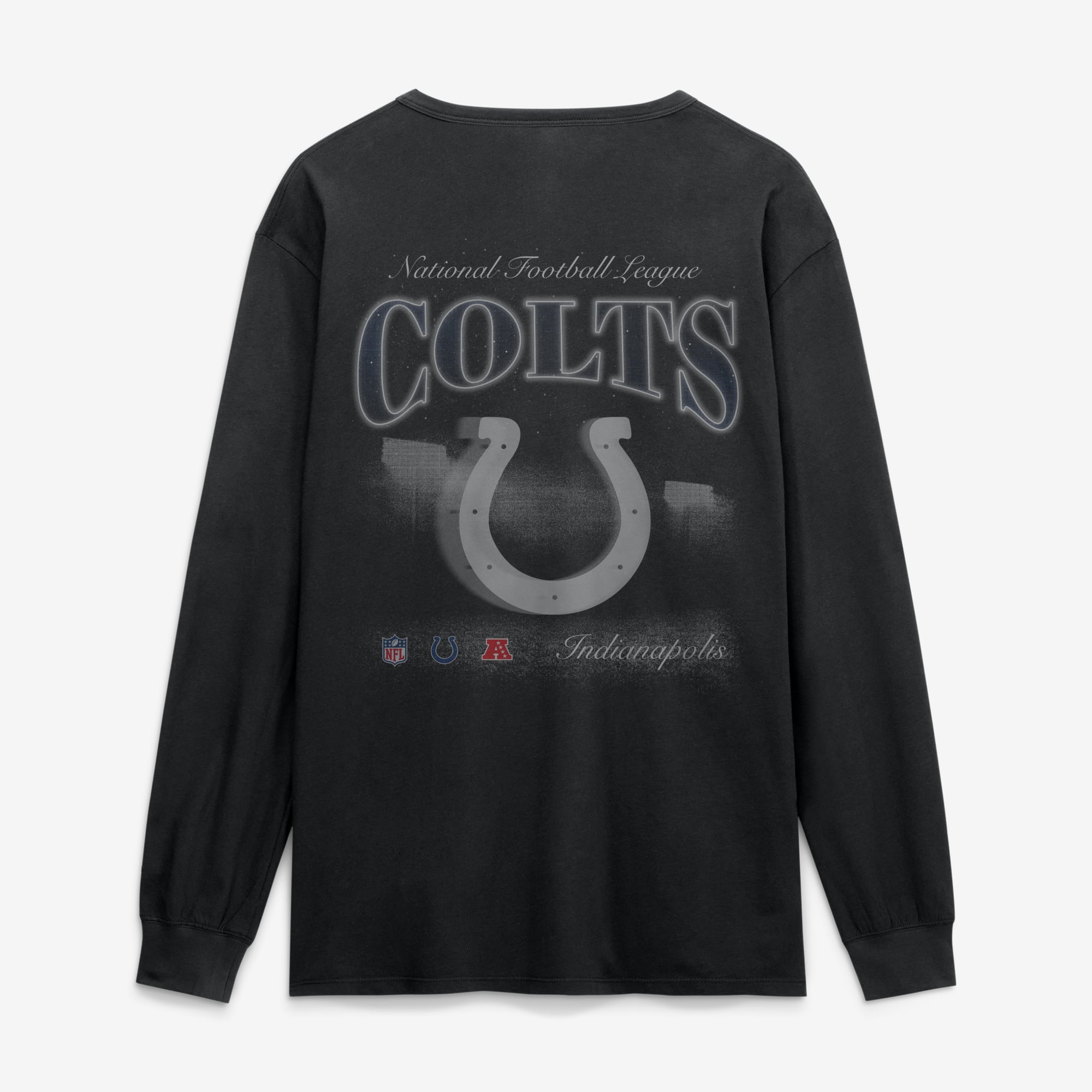 T-shirt à manches longues Fanatics Black Indianapolis Colts Midnight Falls pour homme