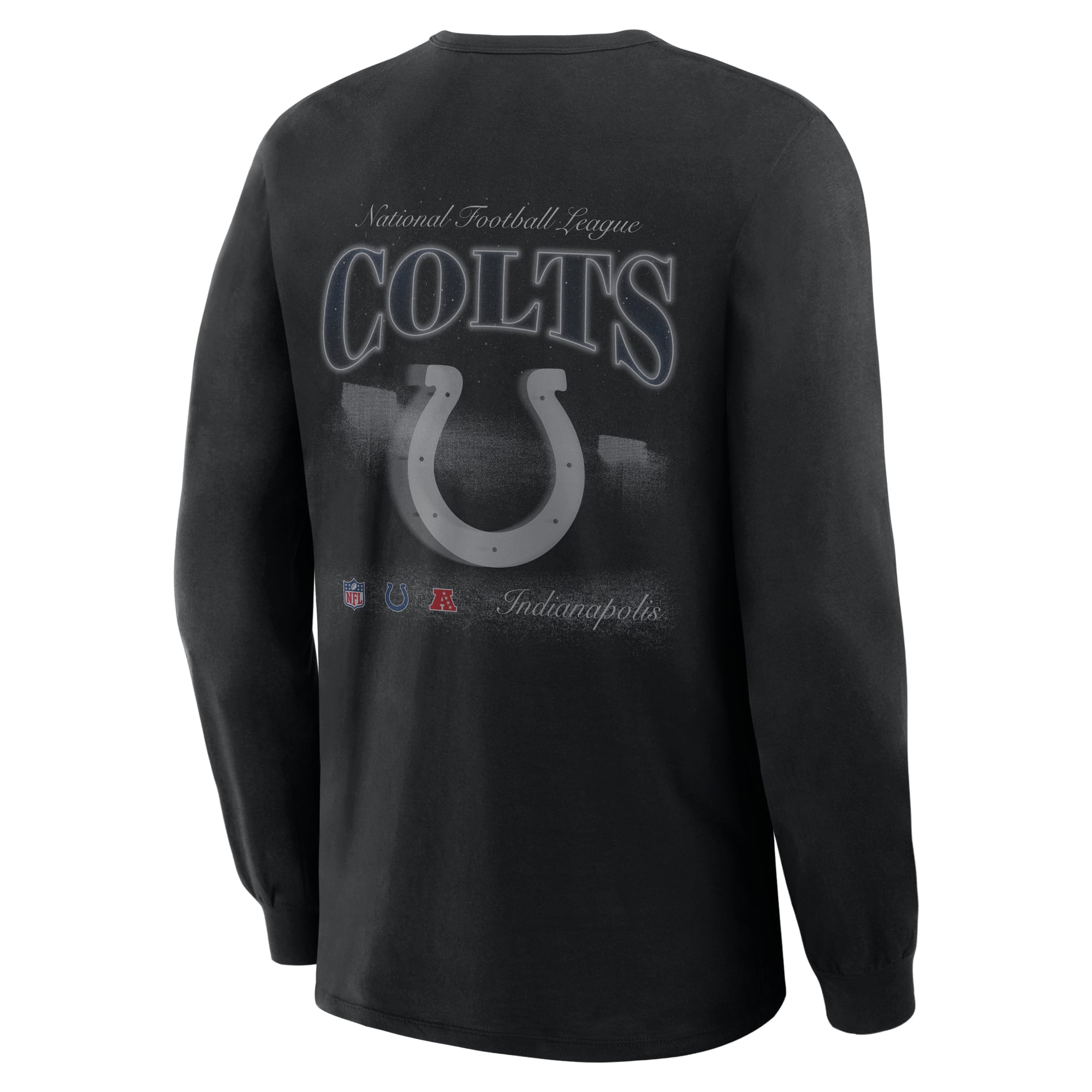 T-shirt à manches longues Fanatics Black Indianapolis Colts Midnight Falls pour homme