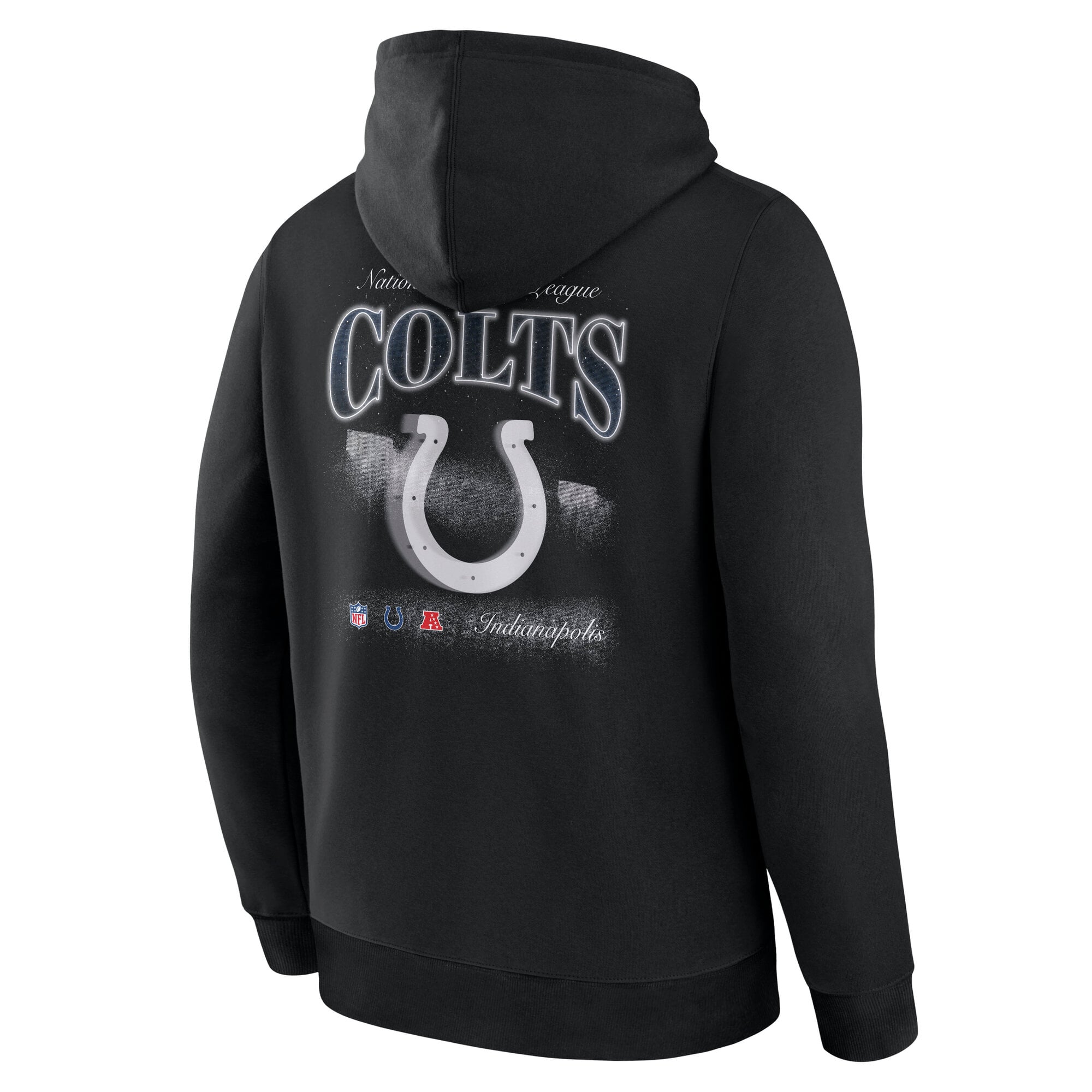 Sweat à capuche polaire manches longues Fanatics Black Indianapolis Colts Nightfall pour homme