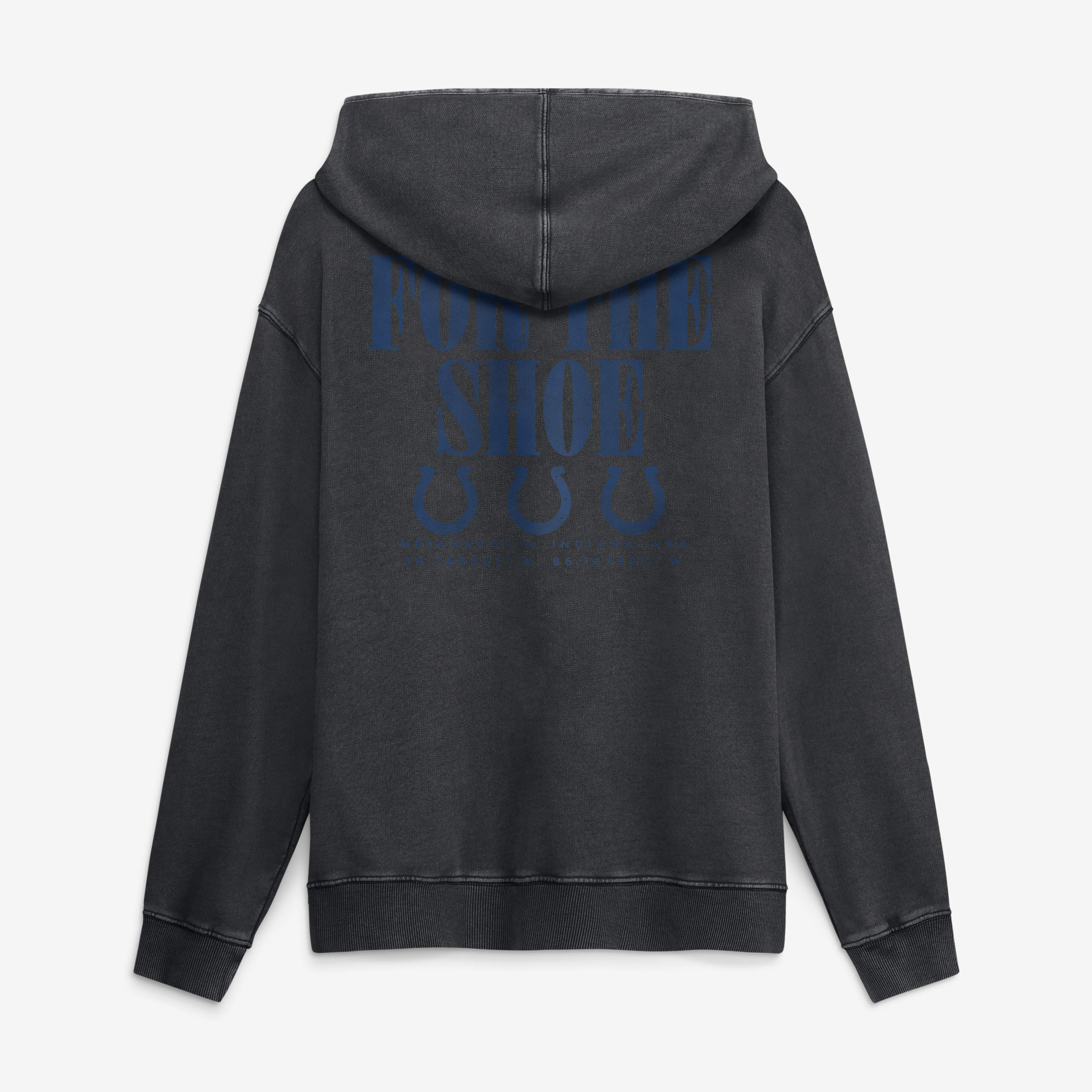 Men's Fanatics Black Indianapolis Colts Relaxed Intense Rivalry French Terry Hoodie