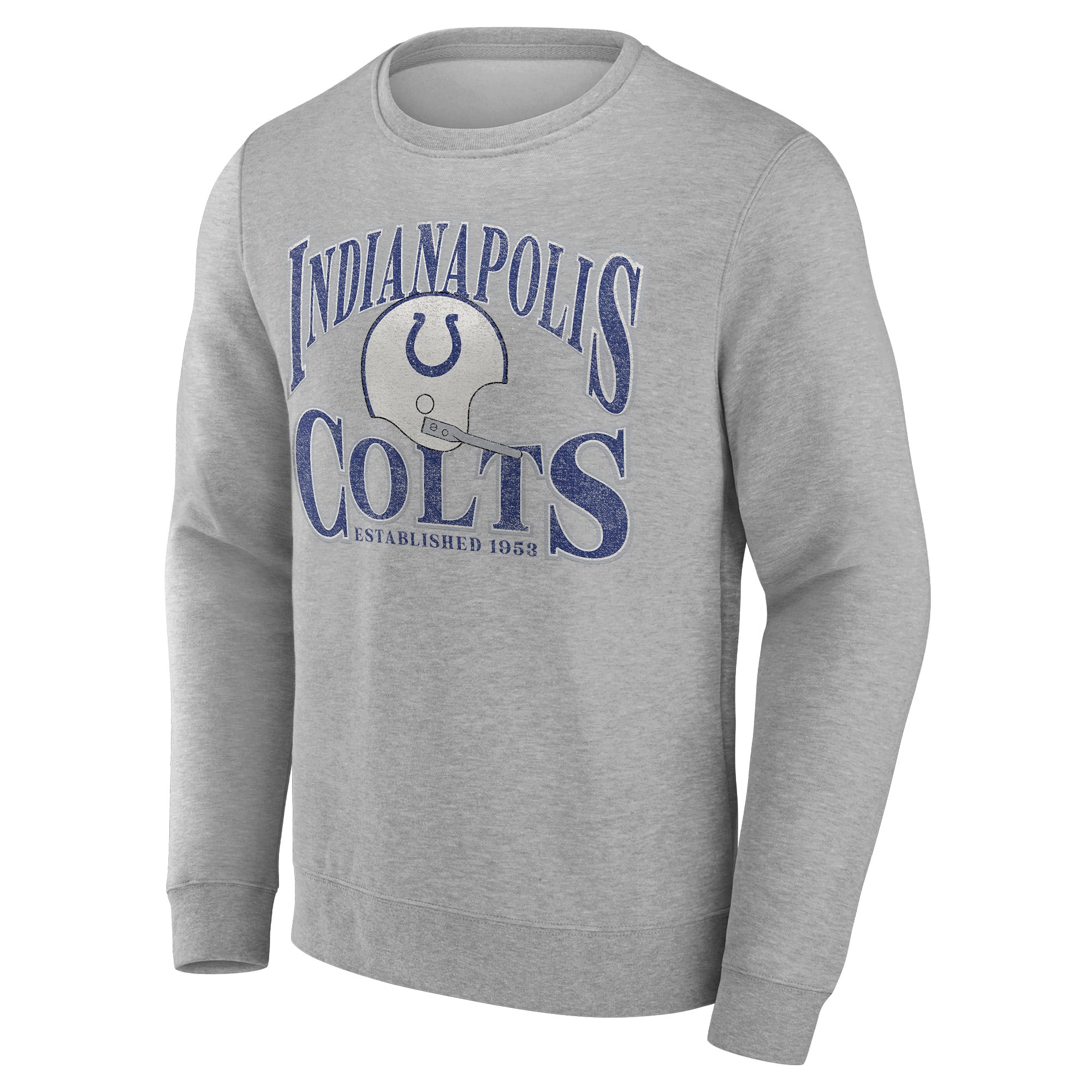 Sweat-shirt à enfiler Fanatics pour homme, couleur gris anthracite chiné, Indianapolis Colts.