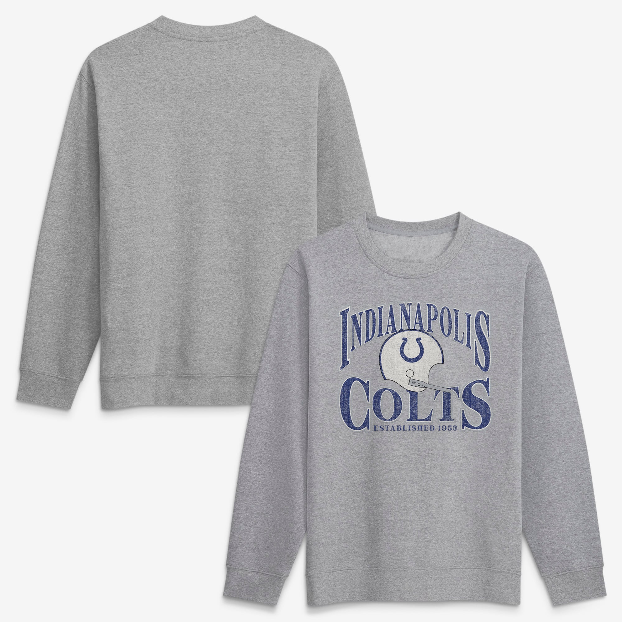 Sweat-shirt à enfiler Fanatics pour homme, couleur gris anthracite chiné, Indianapolis Colts.