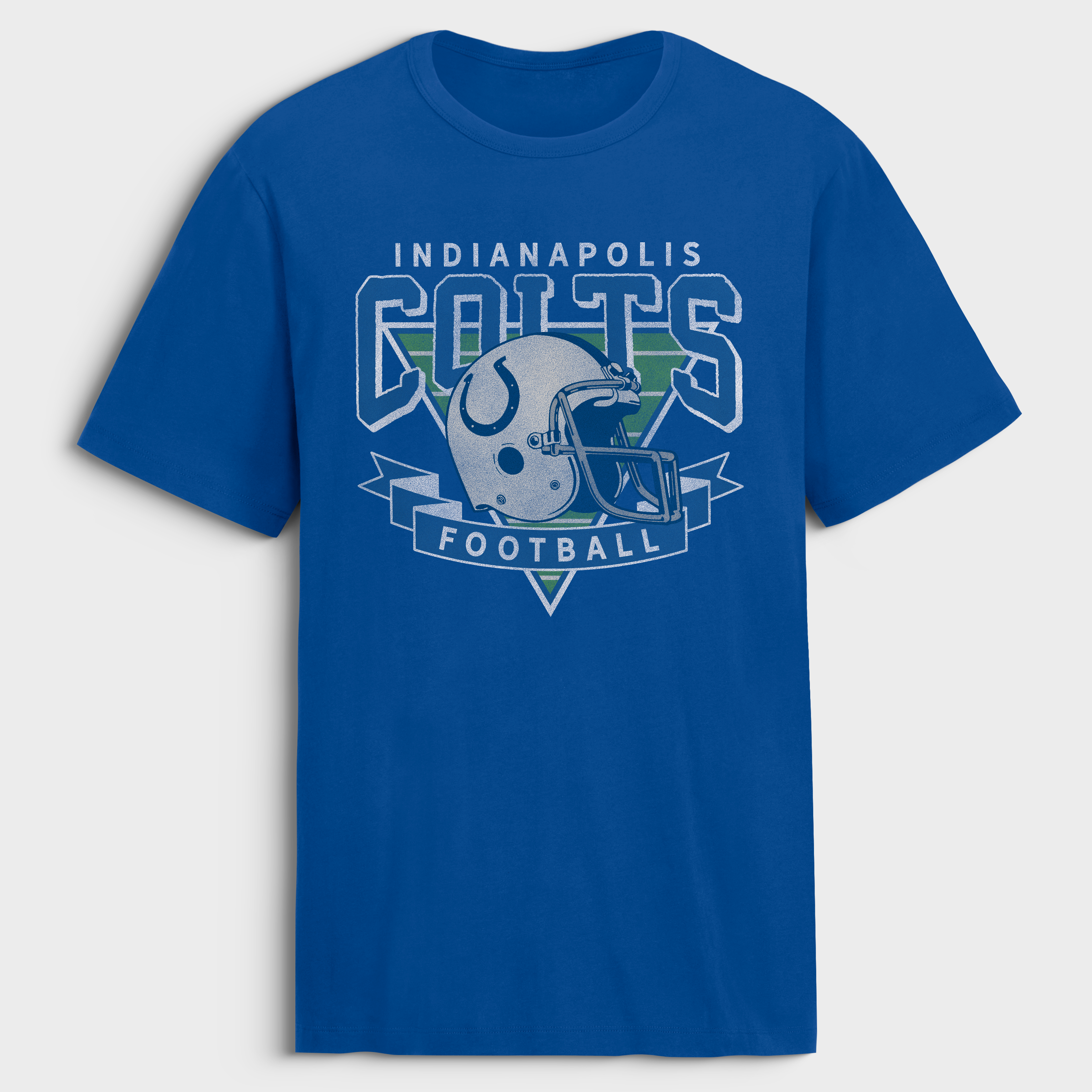 Men's Fanatics Royal Indianapolis Colts Old Fashion Rushing Legacy Cotton T-Shirt