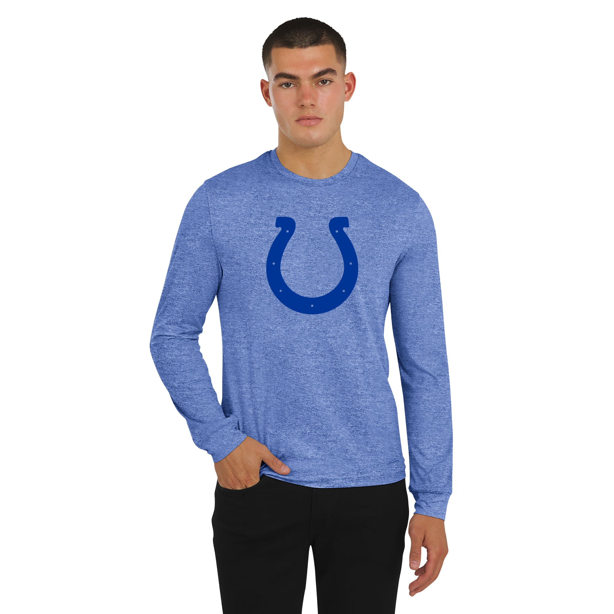 T-shirt à manches longues pour homme J. Palmer Royal Indianapolis Colts Four Down