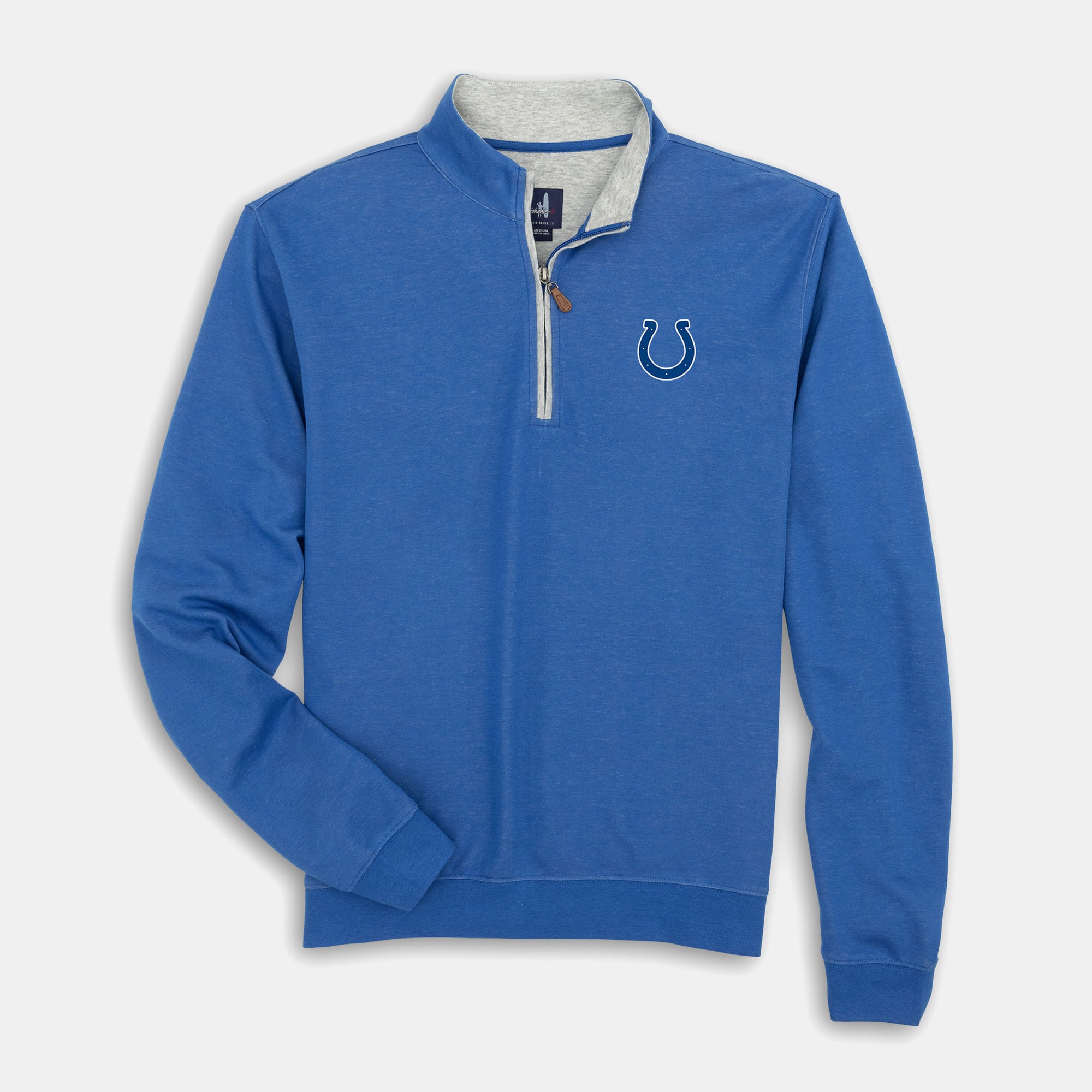 Men's johnnie-O Royal Indianapolis Colts Sully Tri-Blend Quarter-Zip Pullover