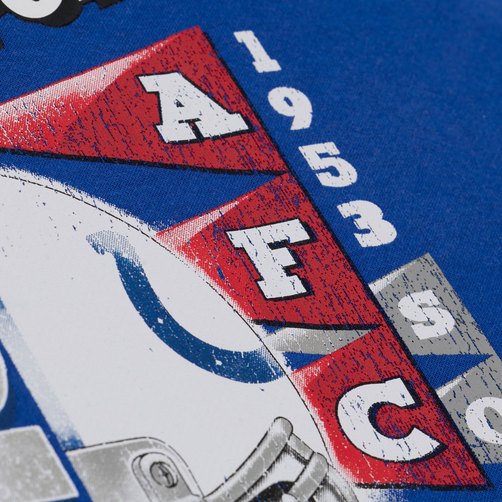 Men's Mitchell & Ness Royal Indianapolis Colts Core Essentials Street Graphic Fleece Hoodie