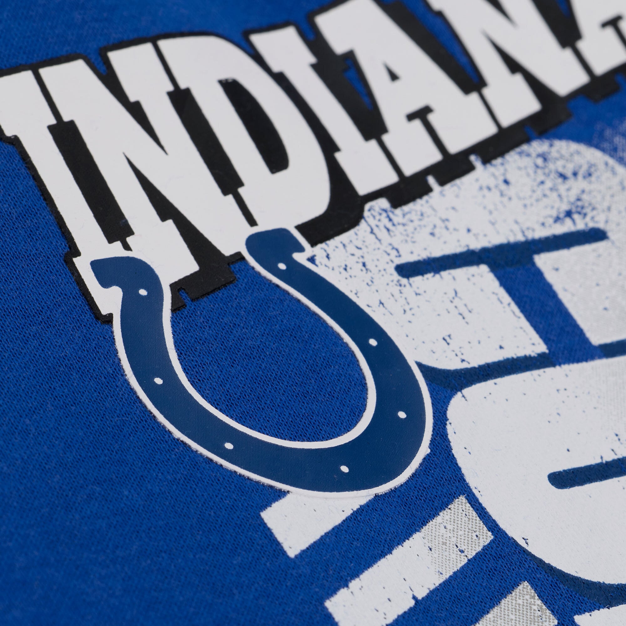 Men's Mitchell & Ness Royal Indianapolis Colts Core Essentials Street Graphic Fleece Hoodie