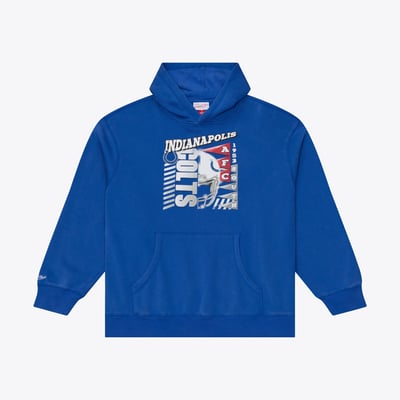  Indianapolis Colts Mitchell & Ness Core Essentials Street Graphic Fleece Hoodie - Royal