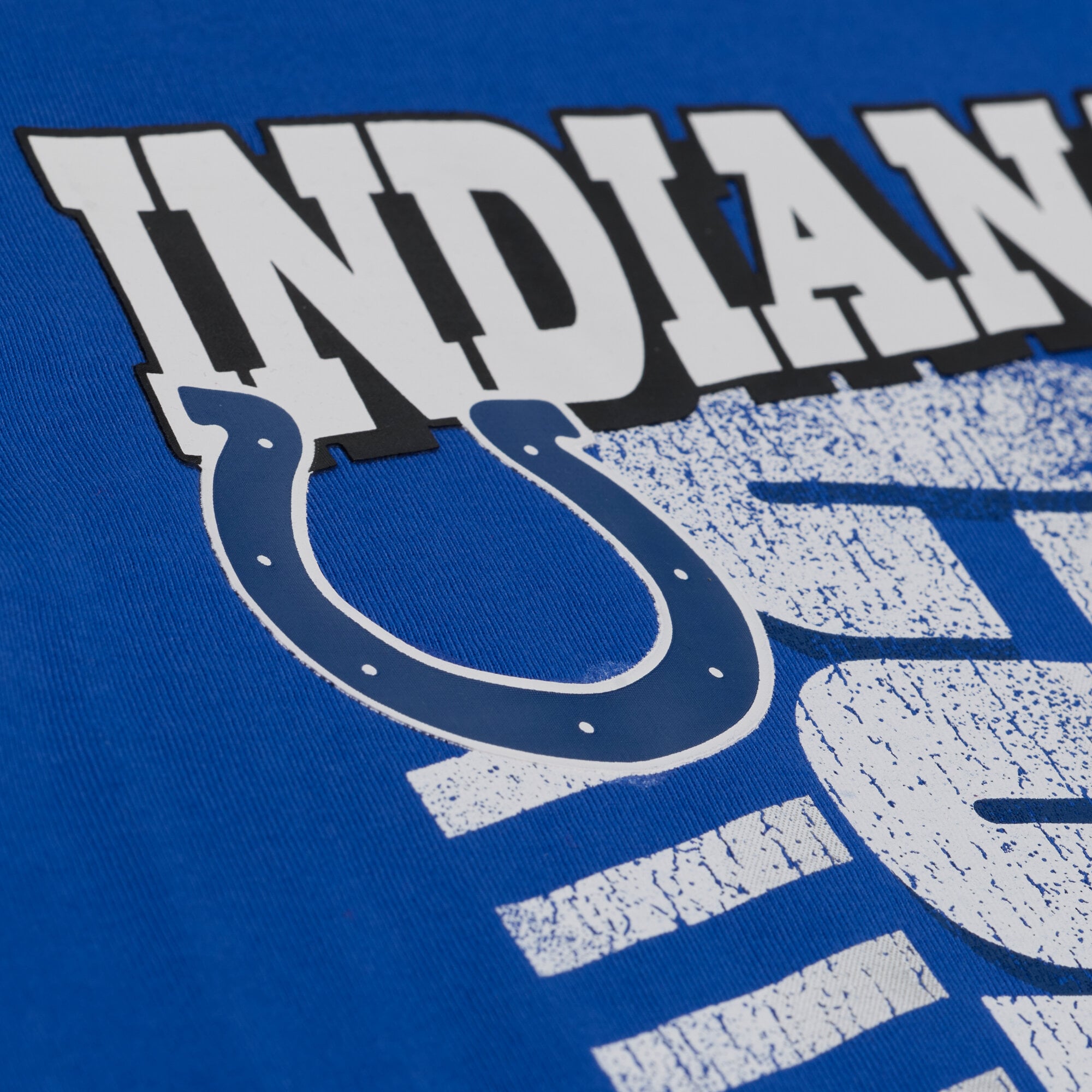 T-shirt à manches courtes Mitchell & Ness Royal Indianapolis Colts Core Essentials Street Graphic pour homme