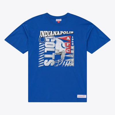 Indianapolis Colts Mitchell & Ness Core Essentials Street Graphic Short Sleeve T-Shirt - Royal
