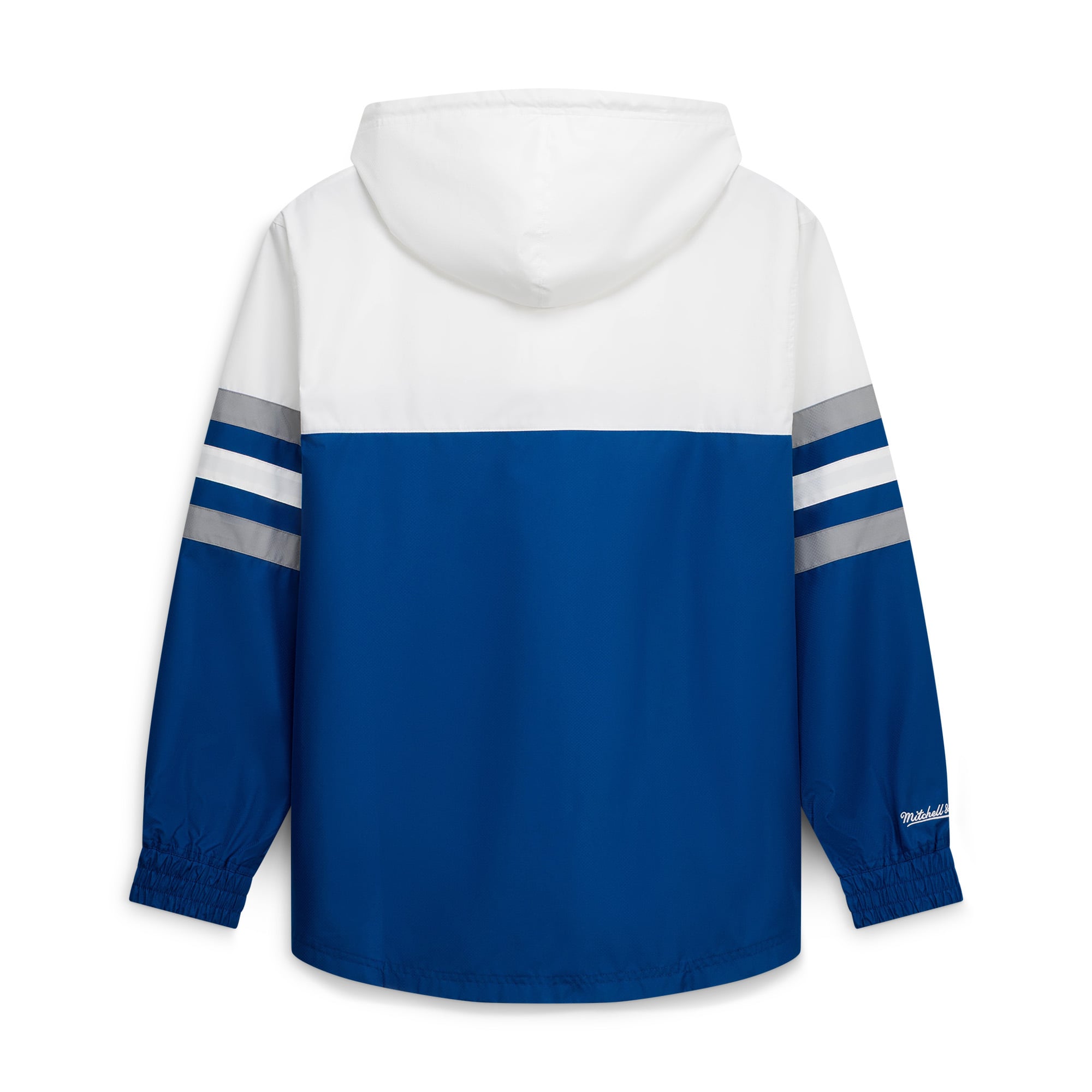 Men's Mitchell & Ness Royal Indianapolis Colts Head Coach Anorak Quarter-Zip Windbreaker Jacket