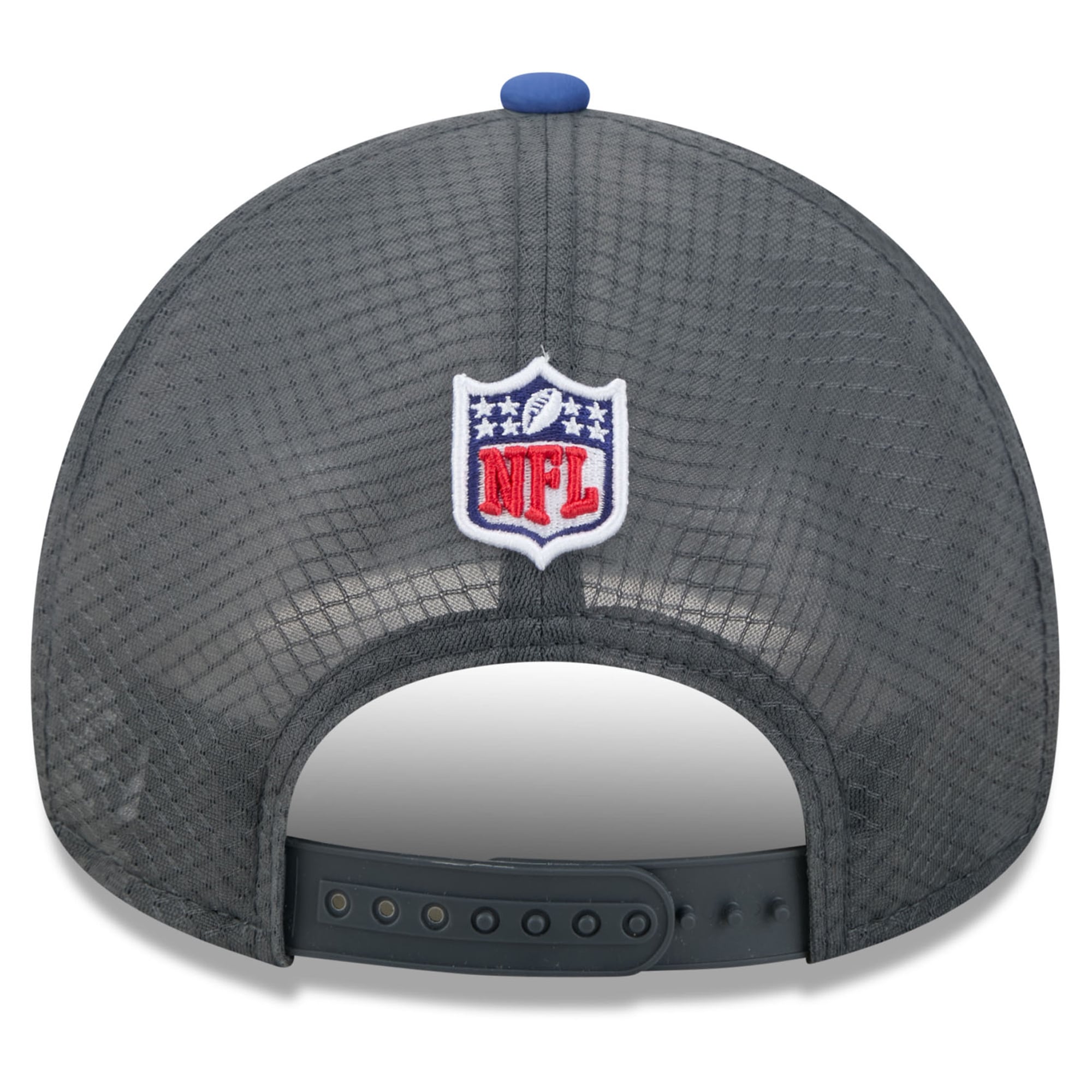 Casquette ajustable New Era Apex anthracite pour homme, collection Indianapolis Colts 2026 Rivalries, modèle 9FORTY.