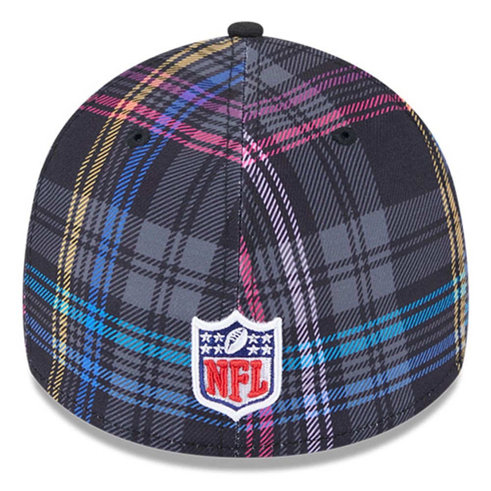 Casquette à carreaux Crucial Catch 39THIRTY Flex noire Indianapolis Colts 2024 NFL New Era pour homme
