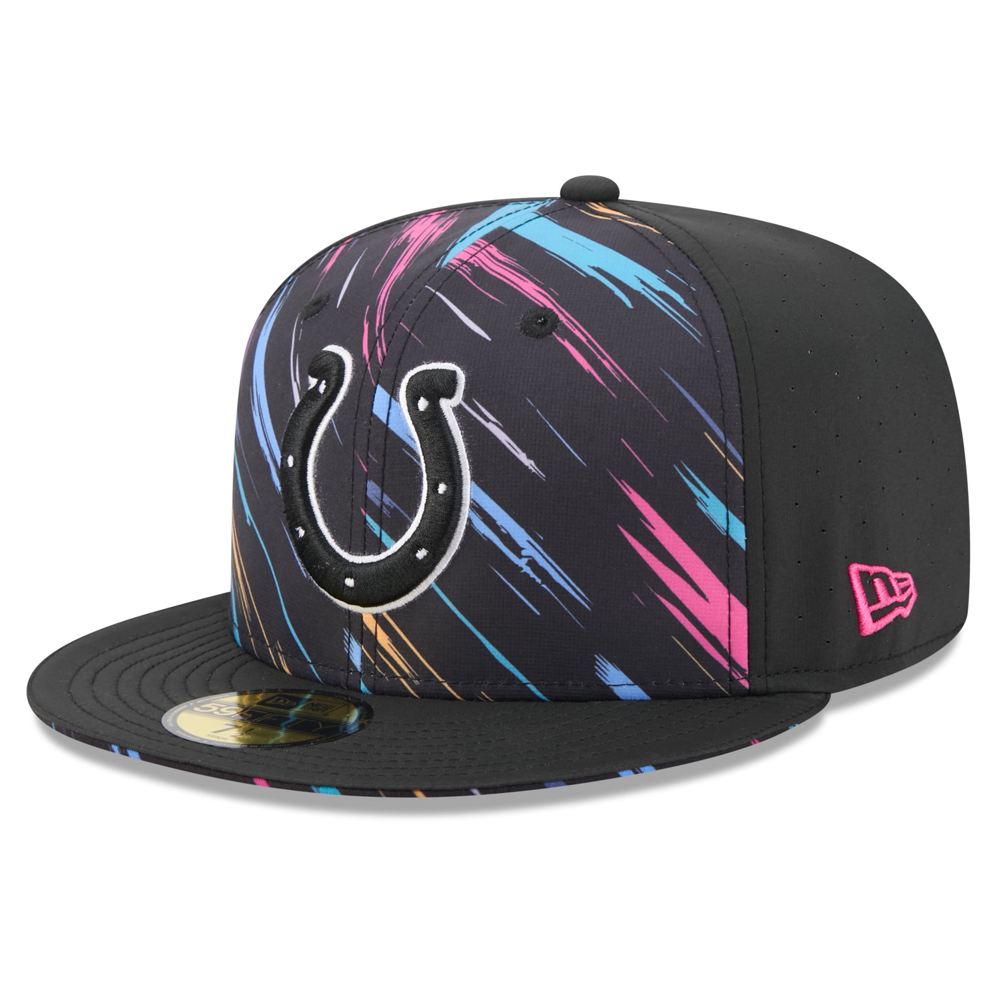 Men's New Era Black Indianapolis Colts 2026 NFL Crucial Catch 59FIFTY Fitted Hat