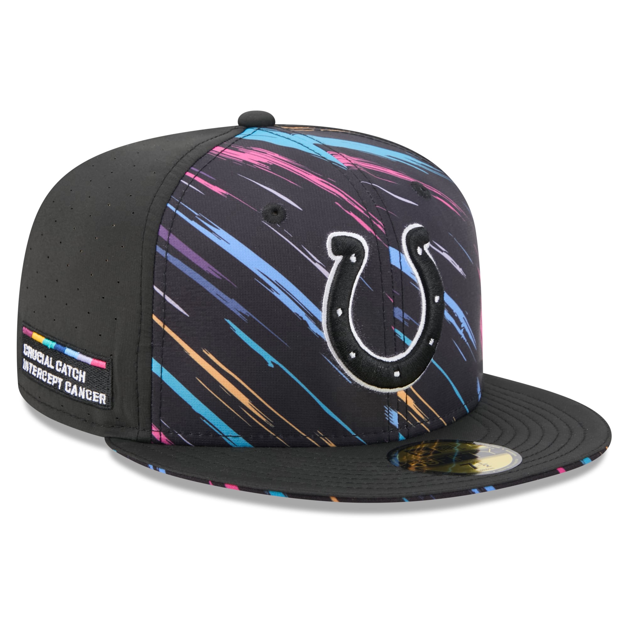 Men's New Era Black Indianapolis Colts 2026 NFL Crucial Catch 59FIFTY Fitted Hat