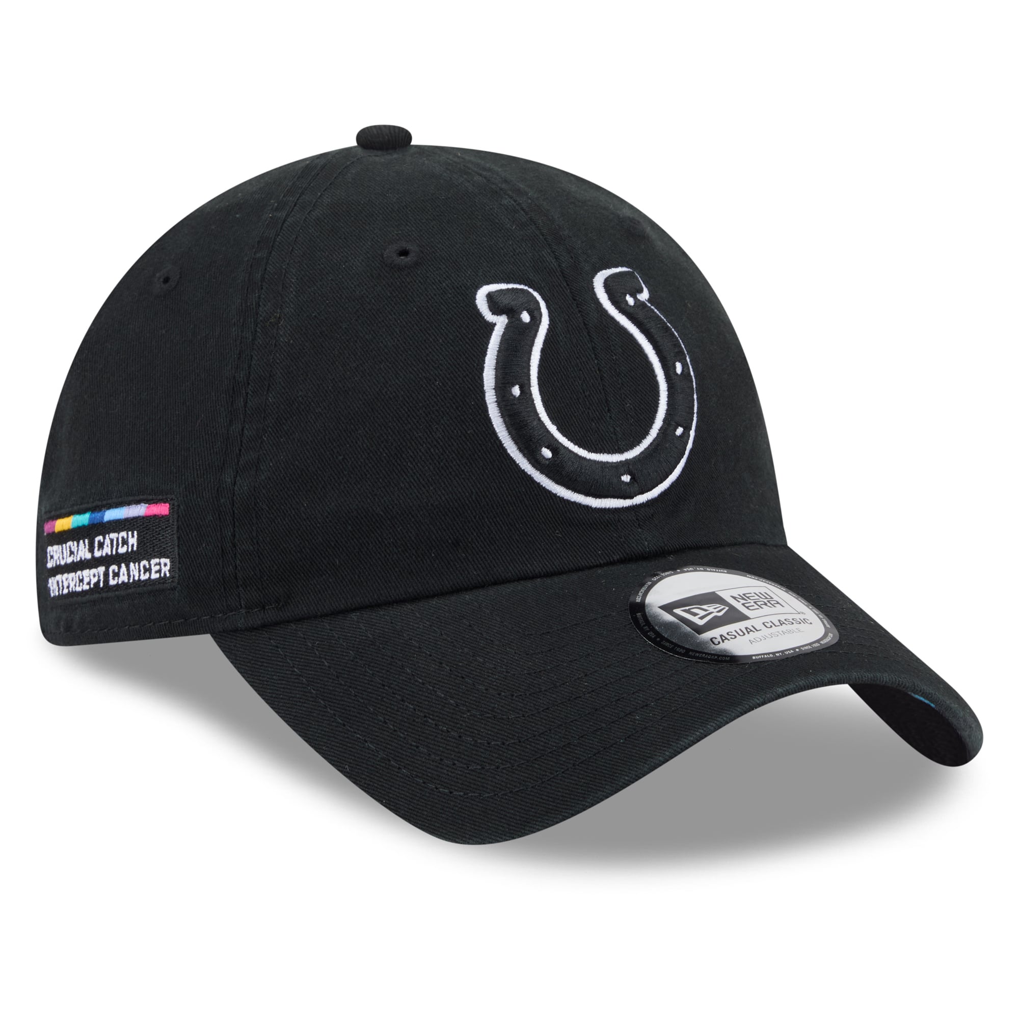 Men's New Era Black Indianapolis Colts 2026 NFL Crucial Catch Casual Classic Adjustable Hat