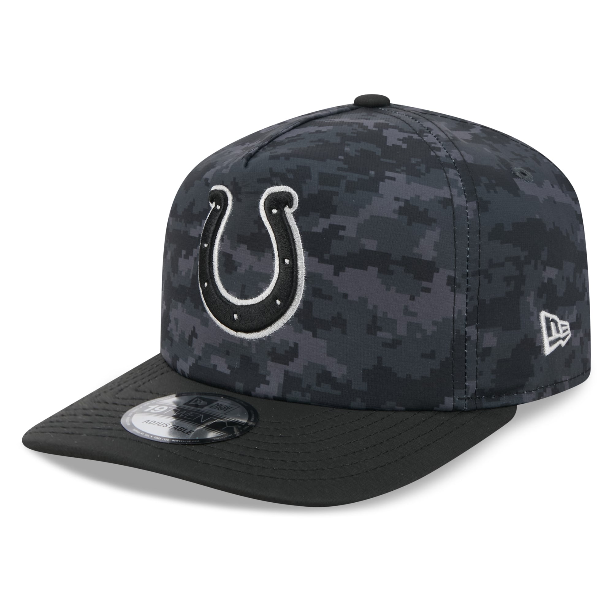 Men's New Era Black Indianapolis Colts 2026 Salute To Service 19TWENTY Adjustable Hat