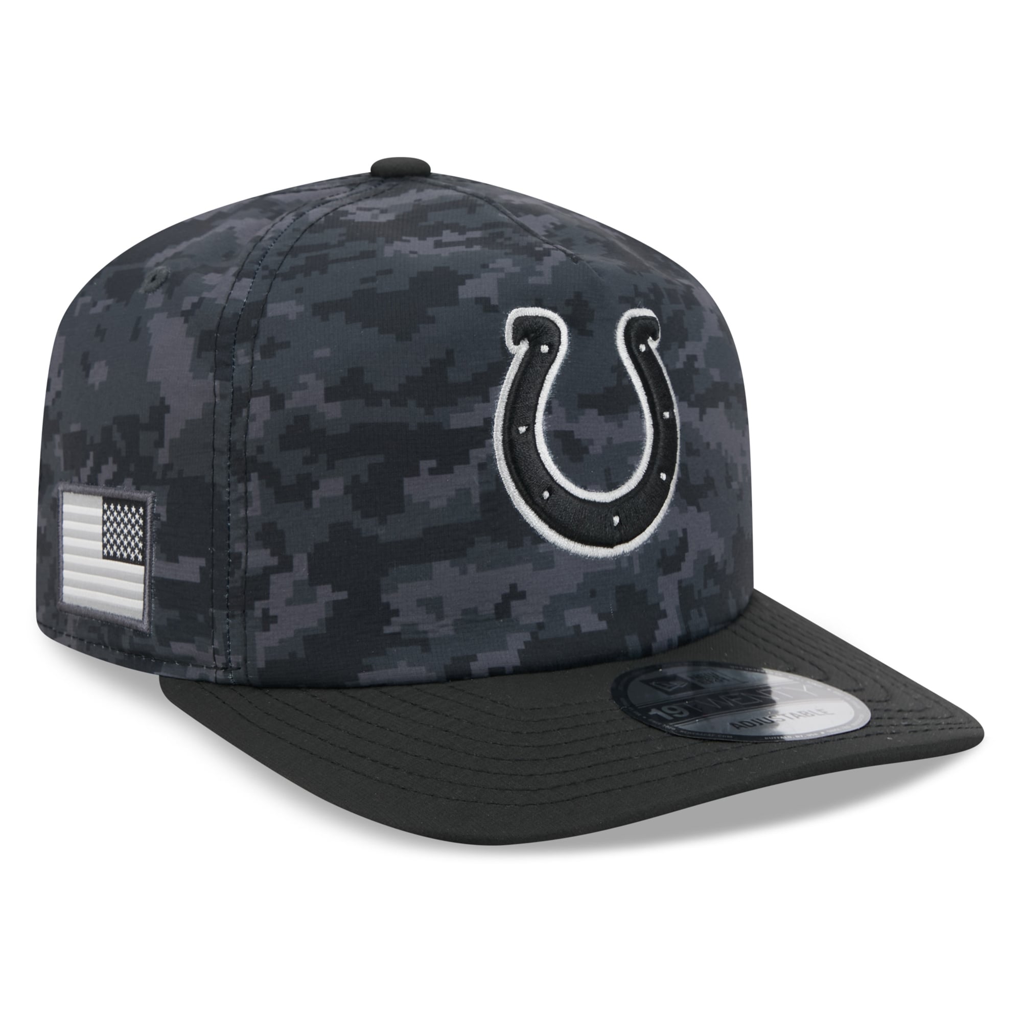 Men's New Era Black Indianapolis Colts 2026 Salute To Service 19TWENTY Adjustable Hat