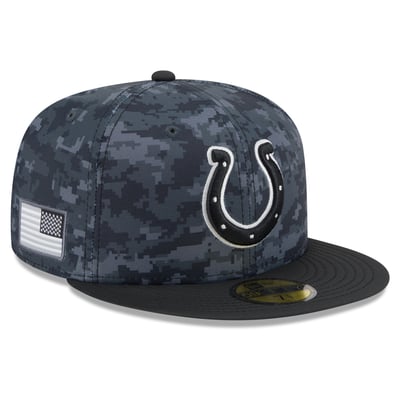 Indianapolis Colts New Era 2026 Salute To Service 59FIFTY Fitted Hat - Black