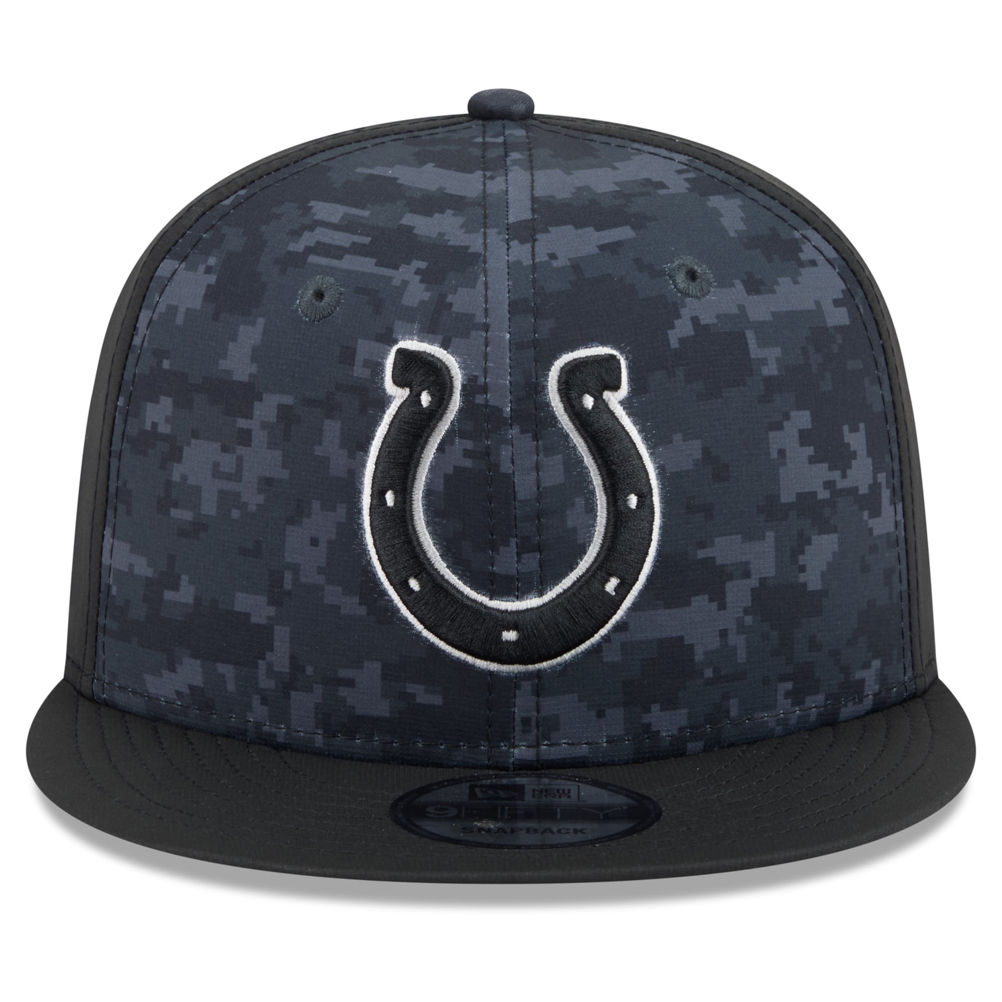 Casquette snapback New Era noire pour homme, Indianapolis Colts 2026 Salute To Service 9FIFTY
