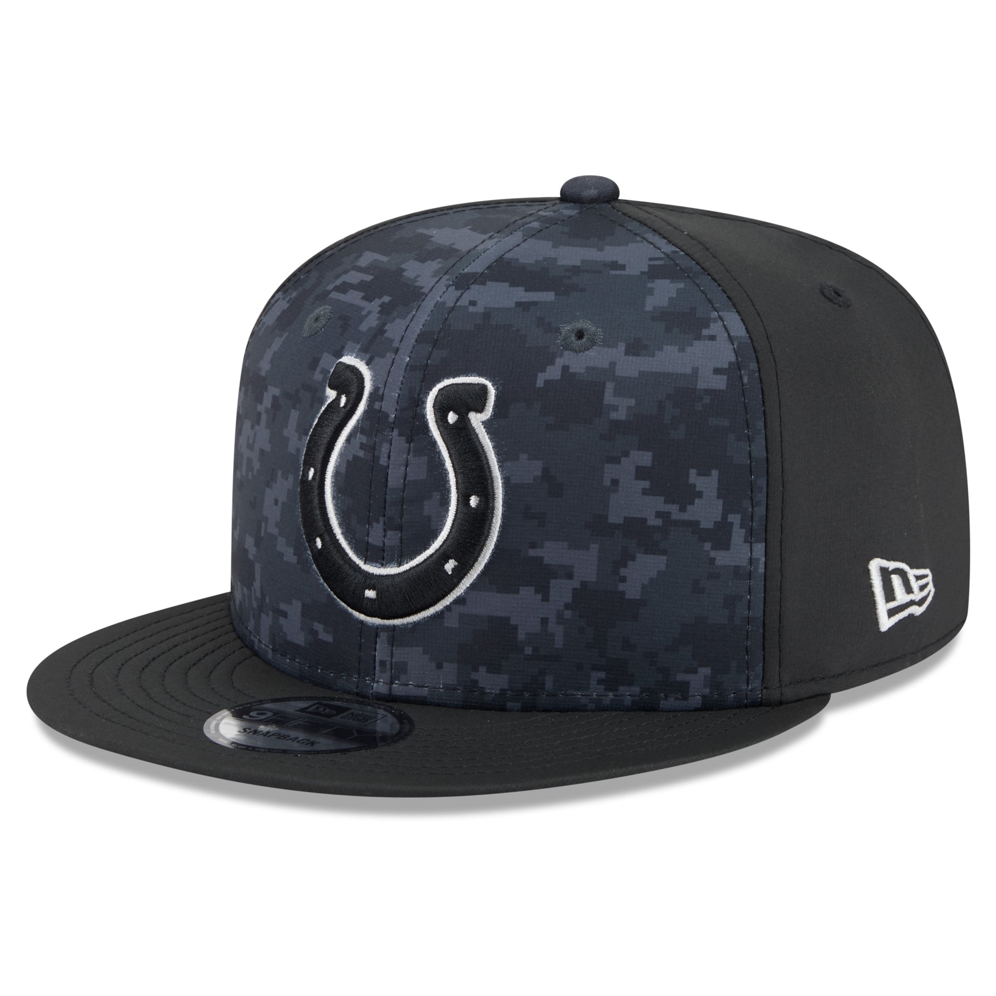 Casquette snapback New Era noire pour homme, Indianapolis Colts 2026 Salute To Service 9FIFTY