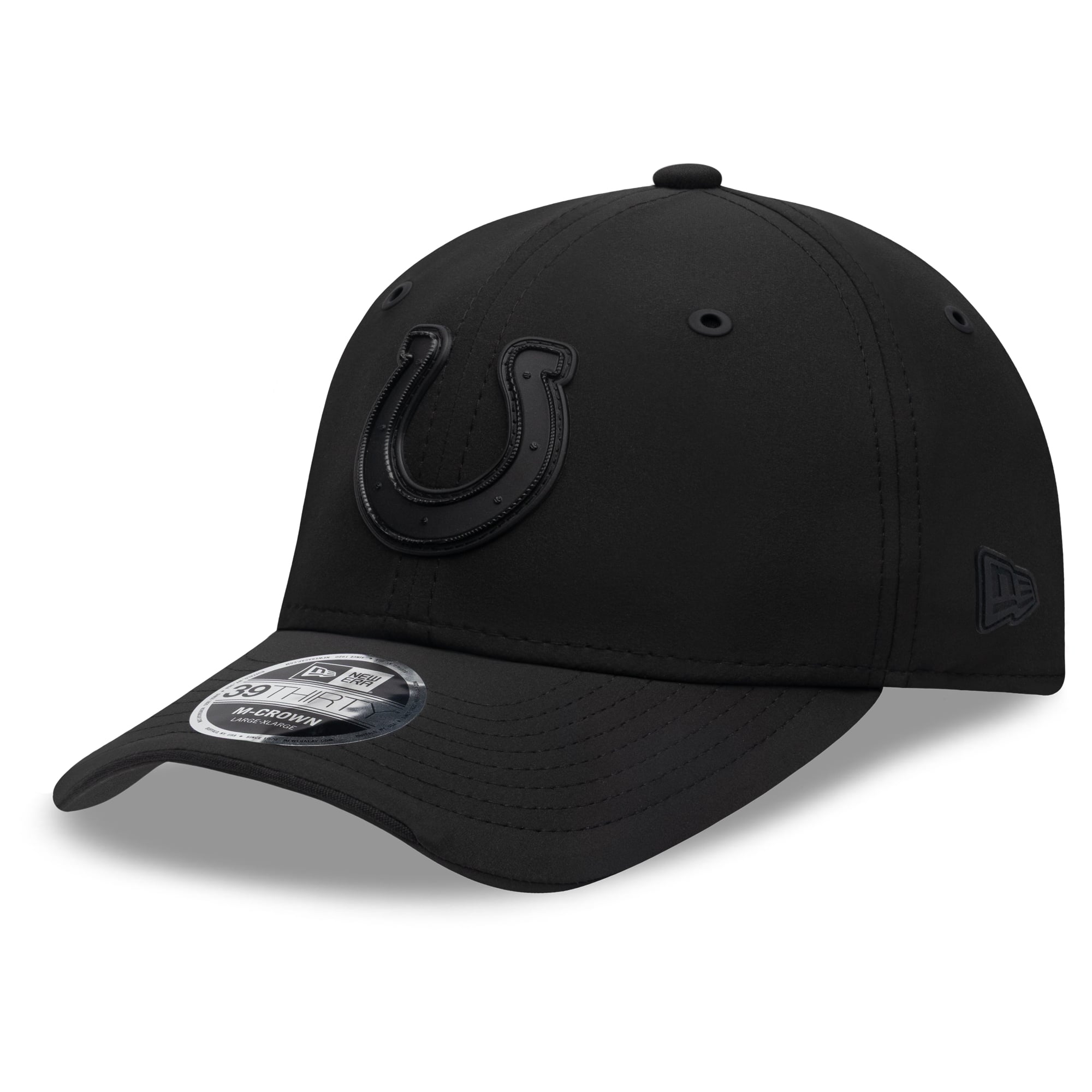 Men's New Era Black Indianapolis Colts 2026 Sideline 39THIRTY M-Crown Stretch Hat