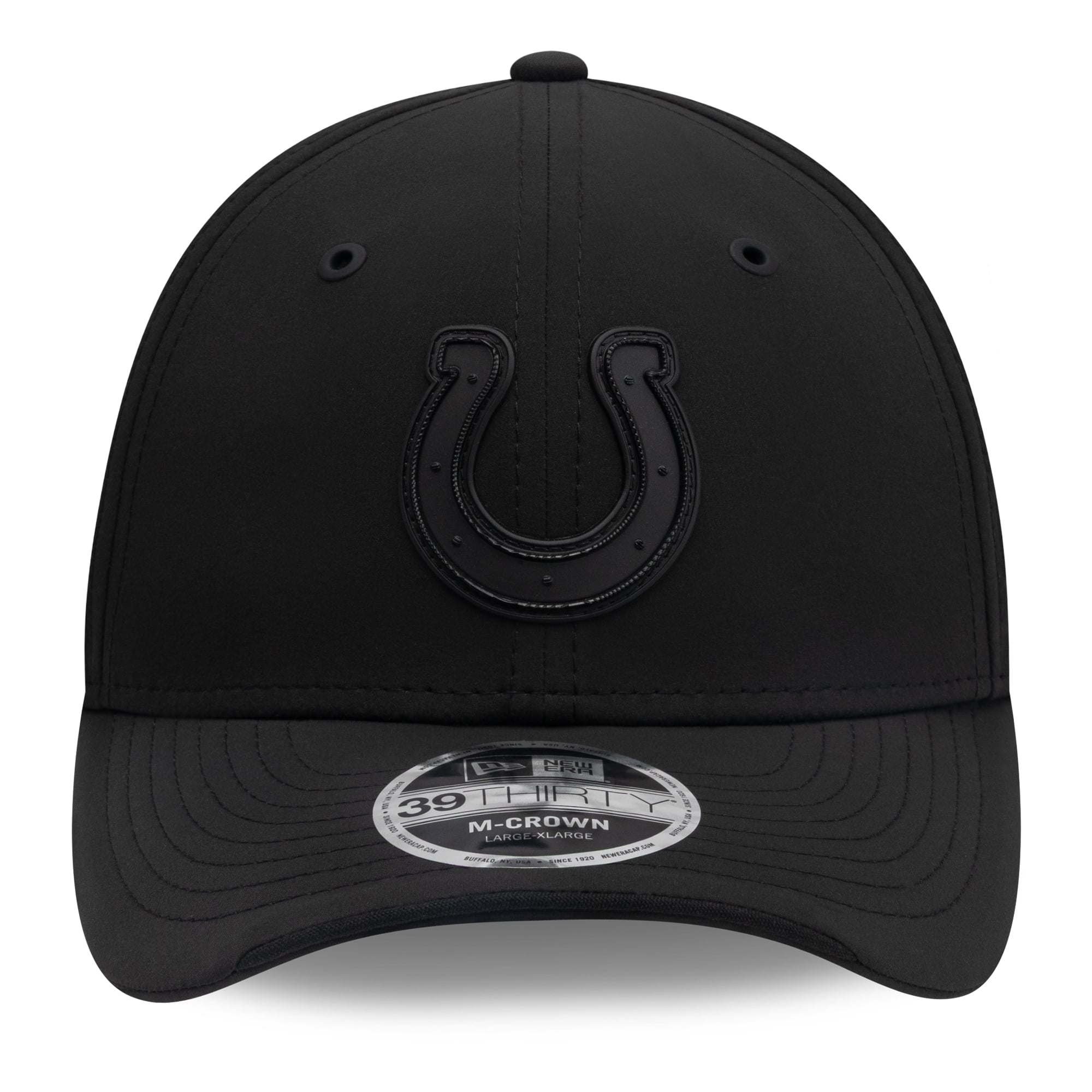 Men's New Era Black Indianapolis Colts 2026 Sideline 39THIRTY M-Crown Stretch Hat
