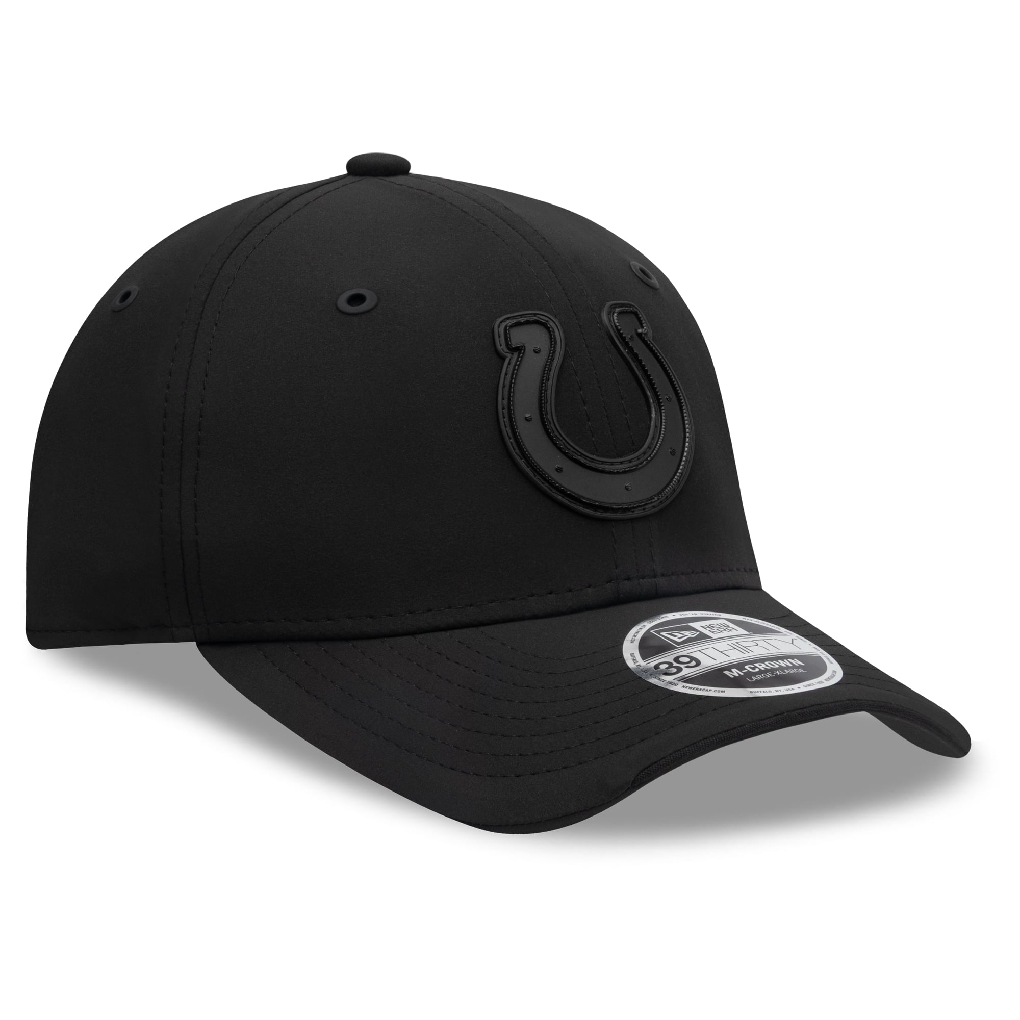 Men's New Era Black Indianapolis Colts 2026 Sideline 39THIRTY M-Crown Stretch Hat