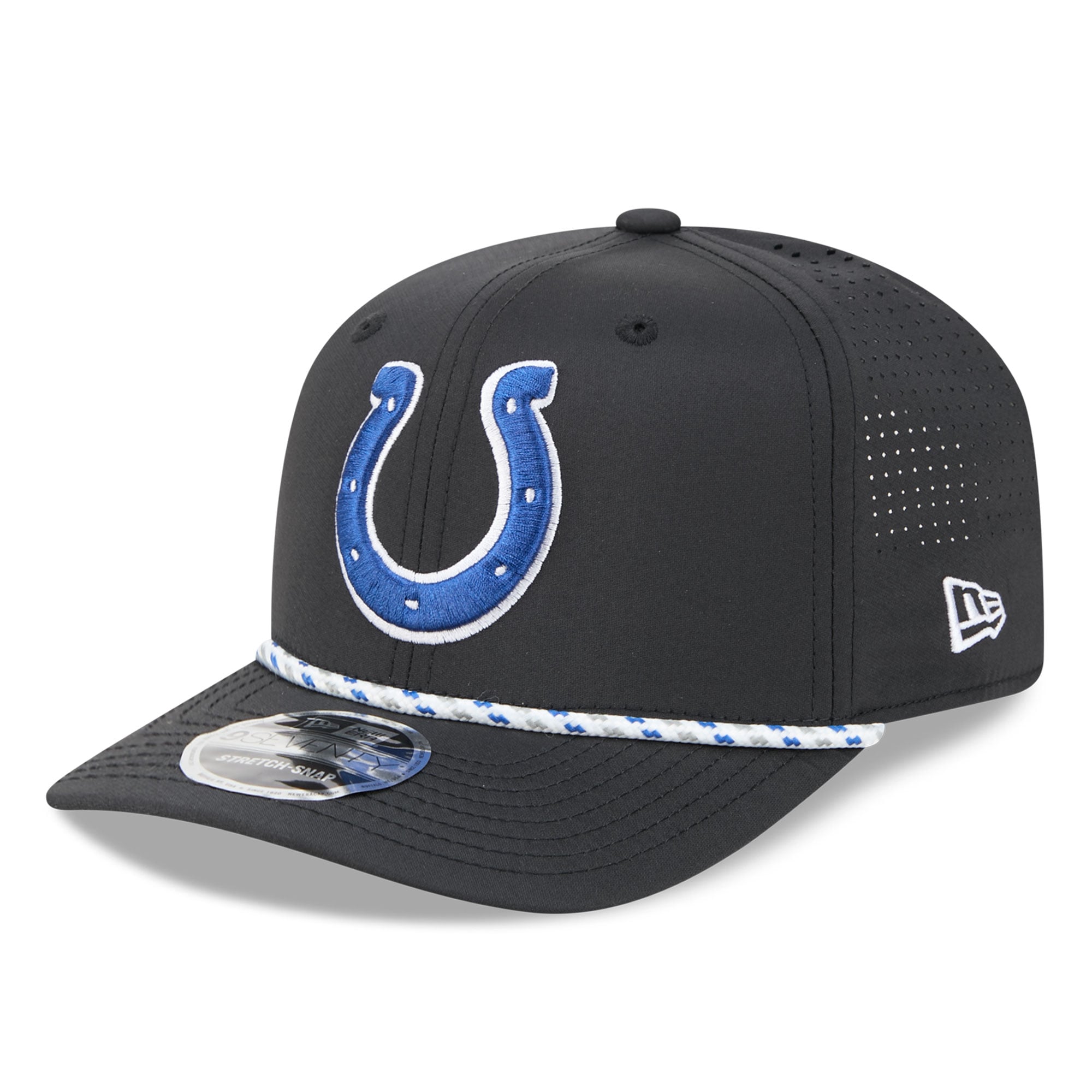 Casquette ajustable New Era noire Indianapolis Colts 9SEVENTY pour homme
