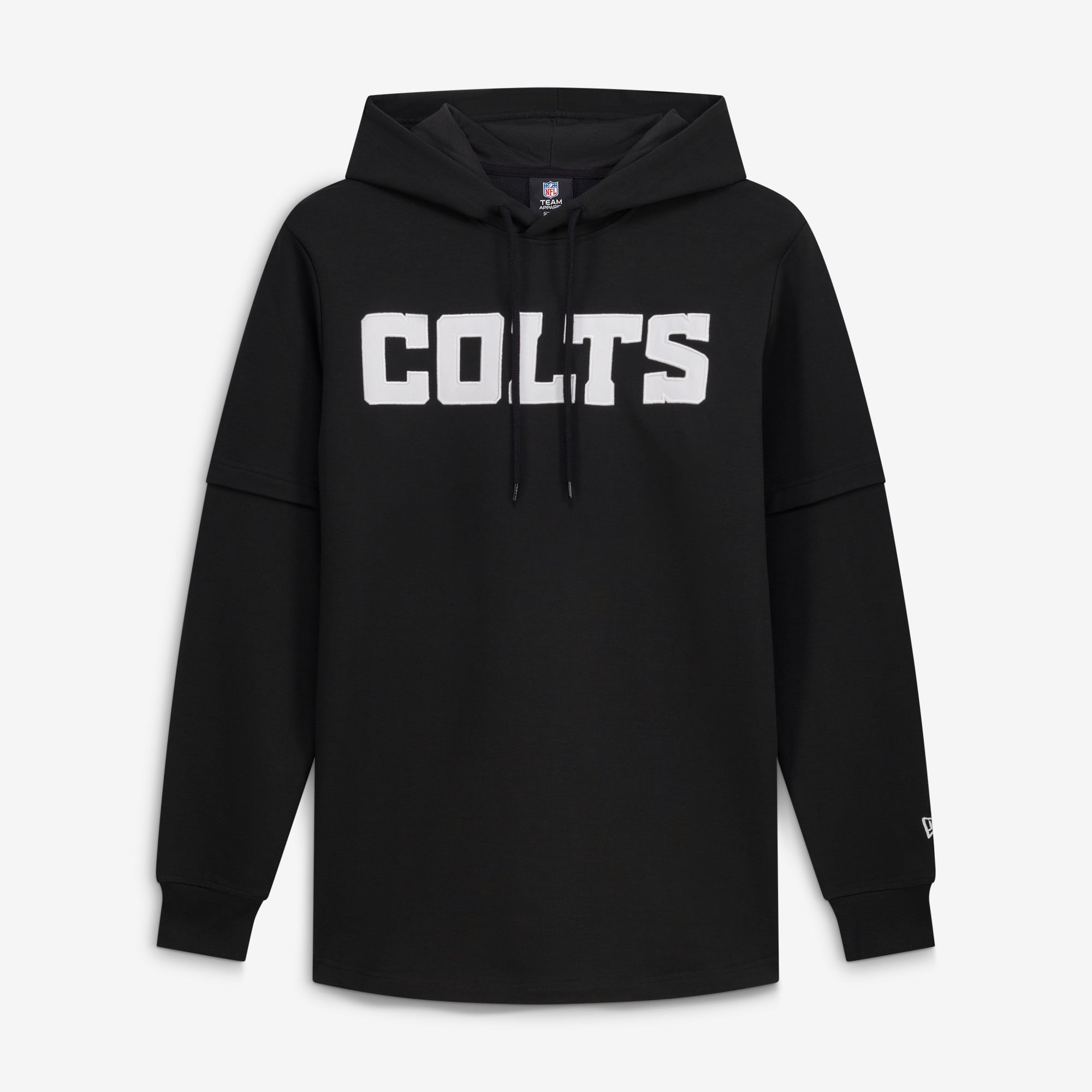 Sweat à capuche New Era noir pour homme, Indianapolis Colts, édition limitée.