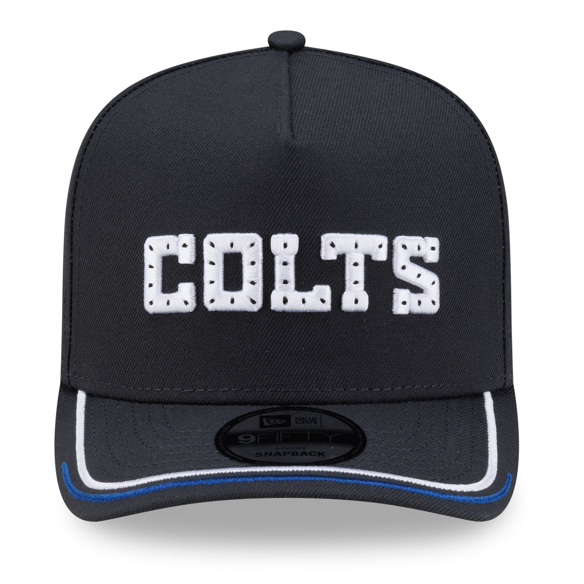 Casquette snapback New Era 9FIFTY A-Frame Indianapolis Colts 2026 Rivalries Collection Fan Pack pour homme, couleur anthracite