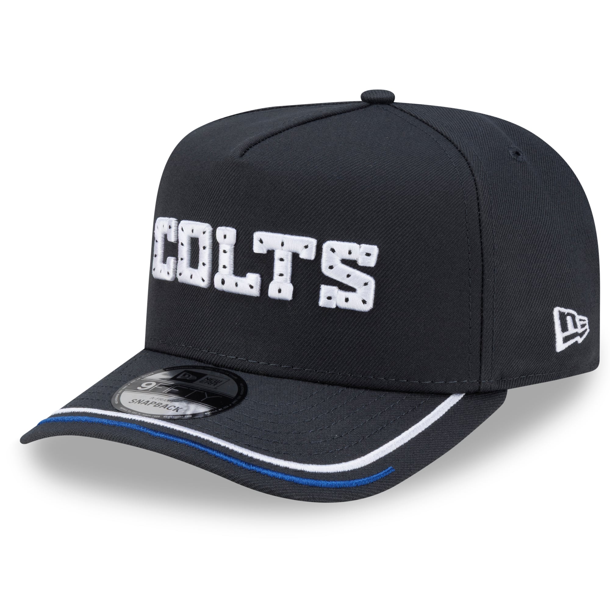 Casquette snapback New Era 9FIFTY A-Frame Indianapolis Colts 2026 Rivalries Collection Fan Pack pour homme, couleur anthracite