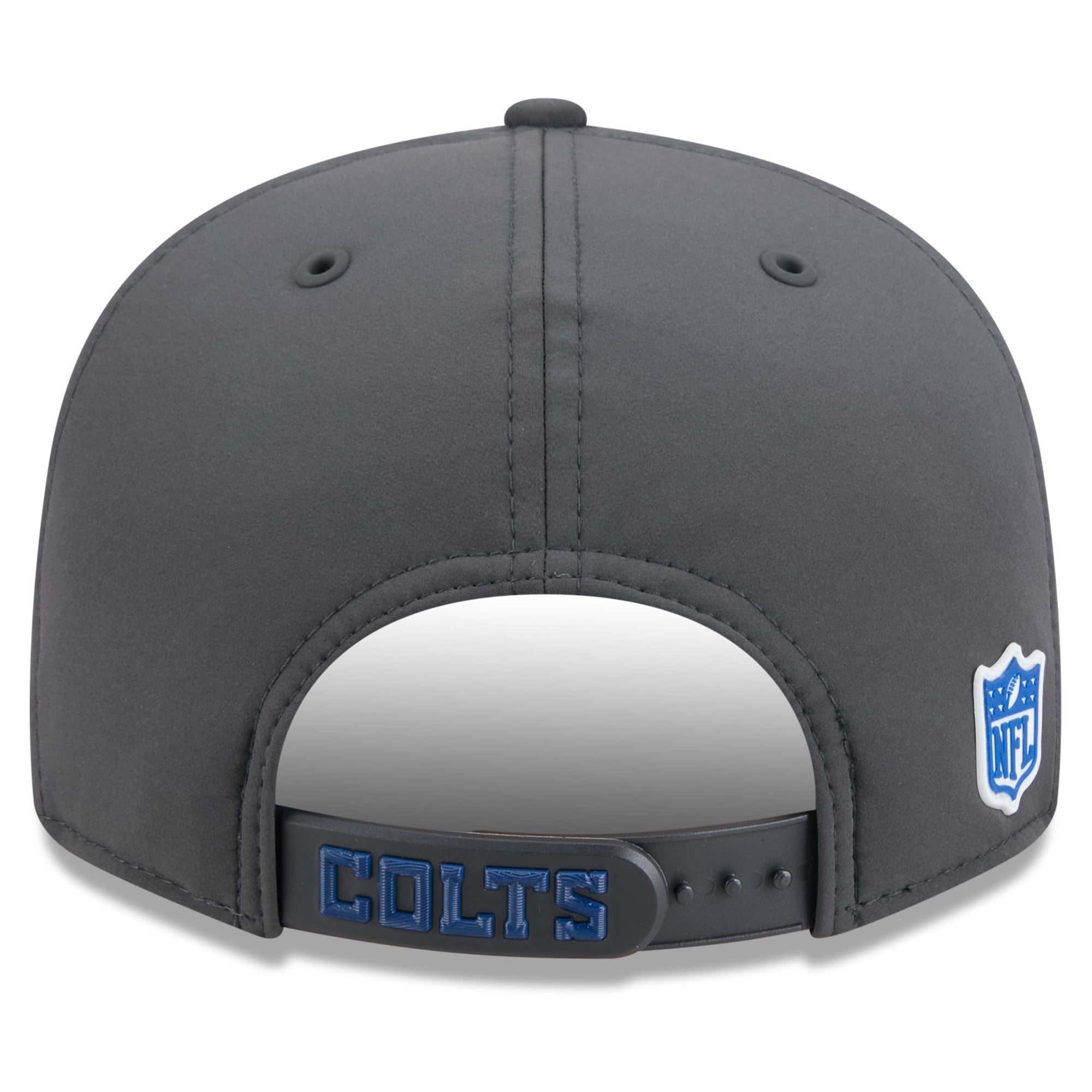 Casquette snapback New Era 9FIFTY pour homme, couleur anthracite, Indianapolis Colts 2026, idéale pour les temps froids.