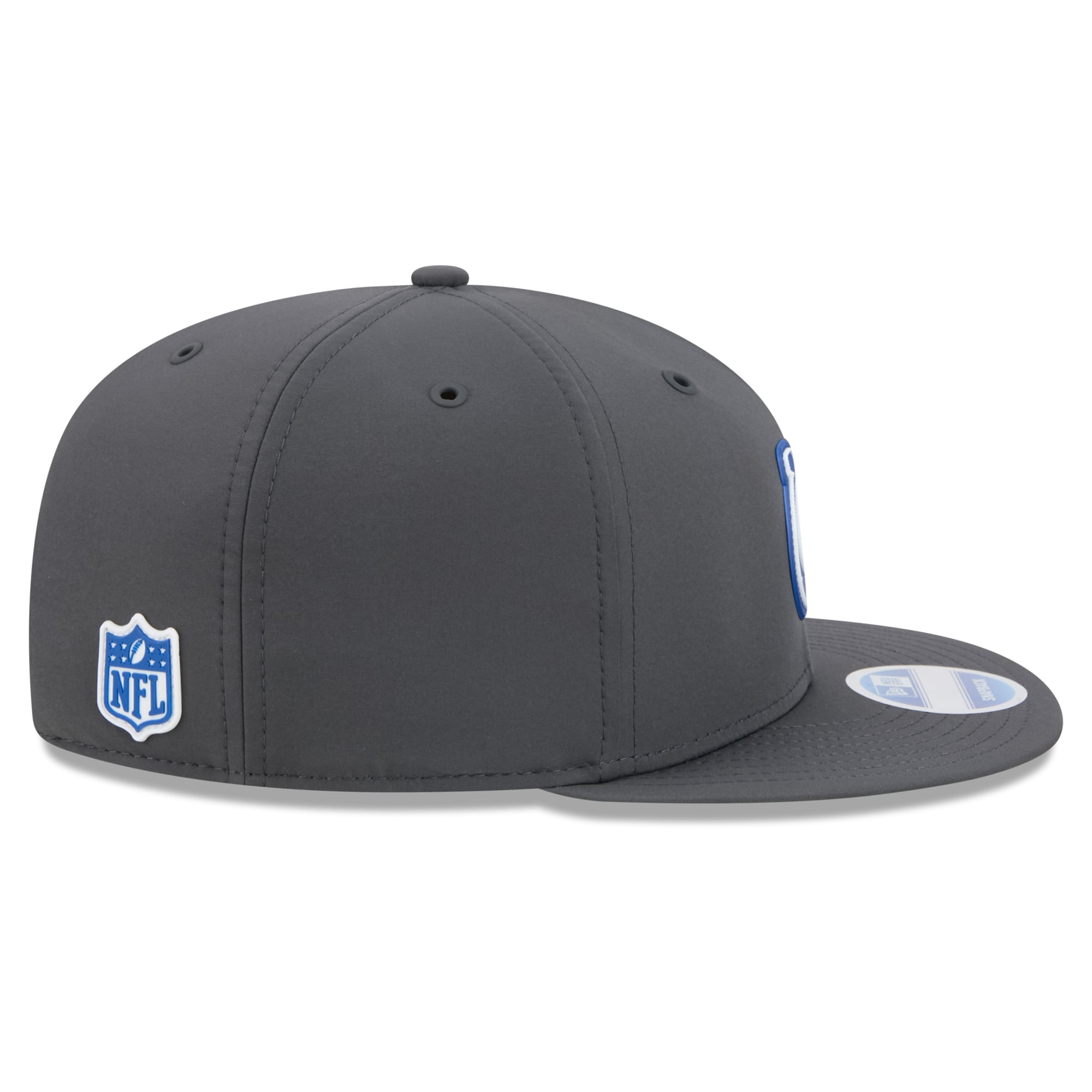 Casquette snapback New Era 9FIFTY pour homme, couleur anthracite, Indianapolis Colts 2026, idéale pour les temps froids.