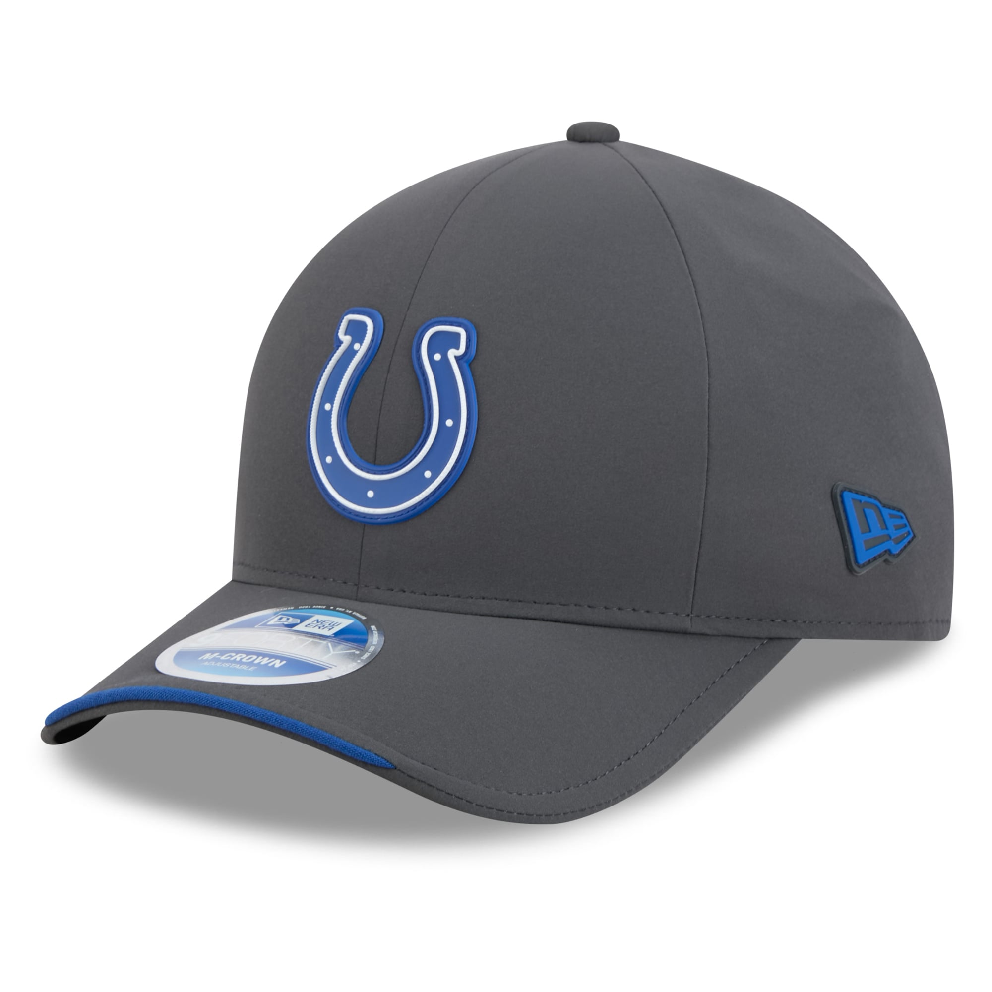 Casquette ajustable New Era 9FORTY M-Crown pour homme, couleur anthracite, Indianapolis Colts 2026, idéale pour les temps froids.