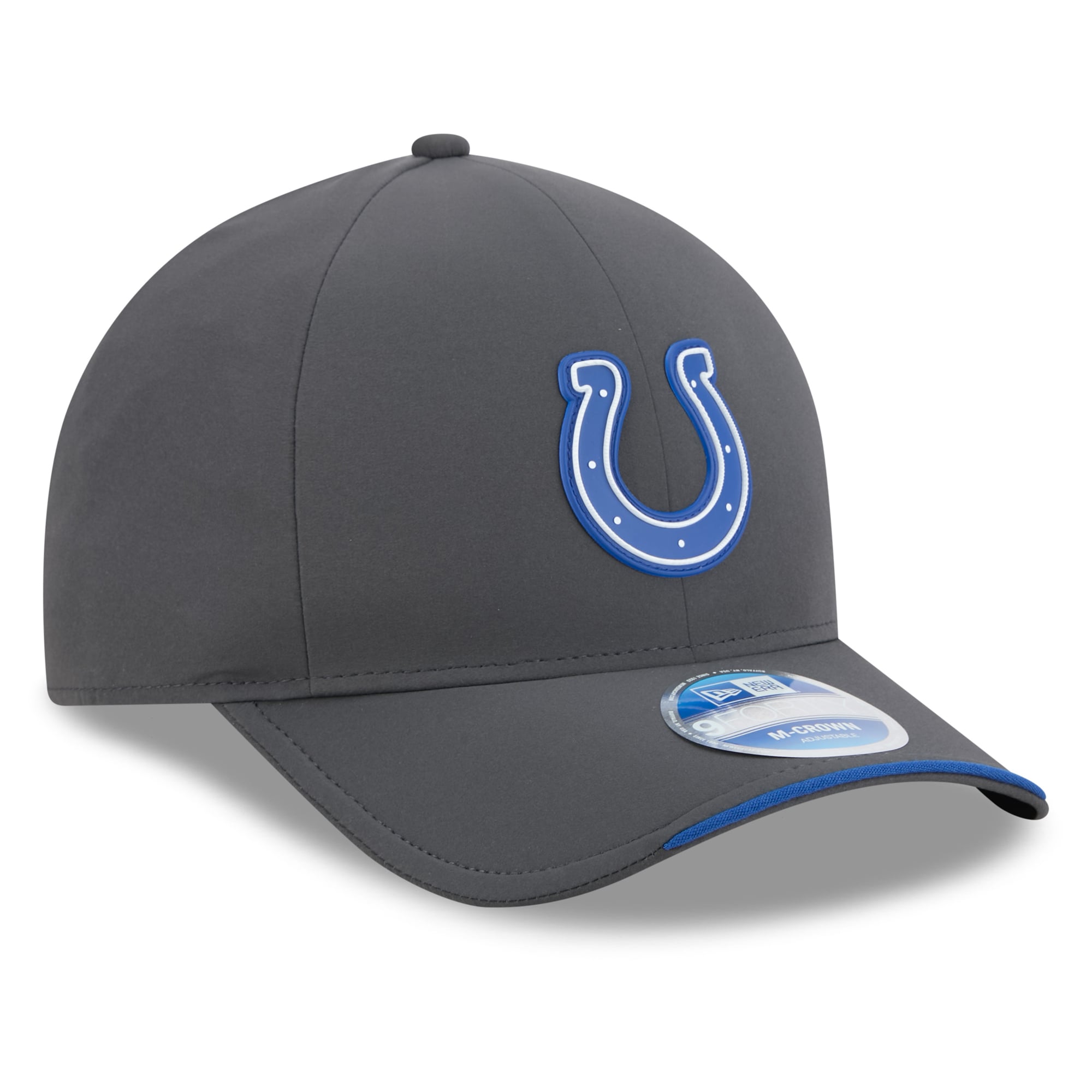 Casquette ajustable New Era 9FORTY M-Crown pour homme, couleur anthracite, Indianapolis Colts 2026, idéale pour les temps froids.