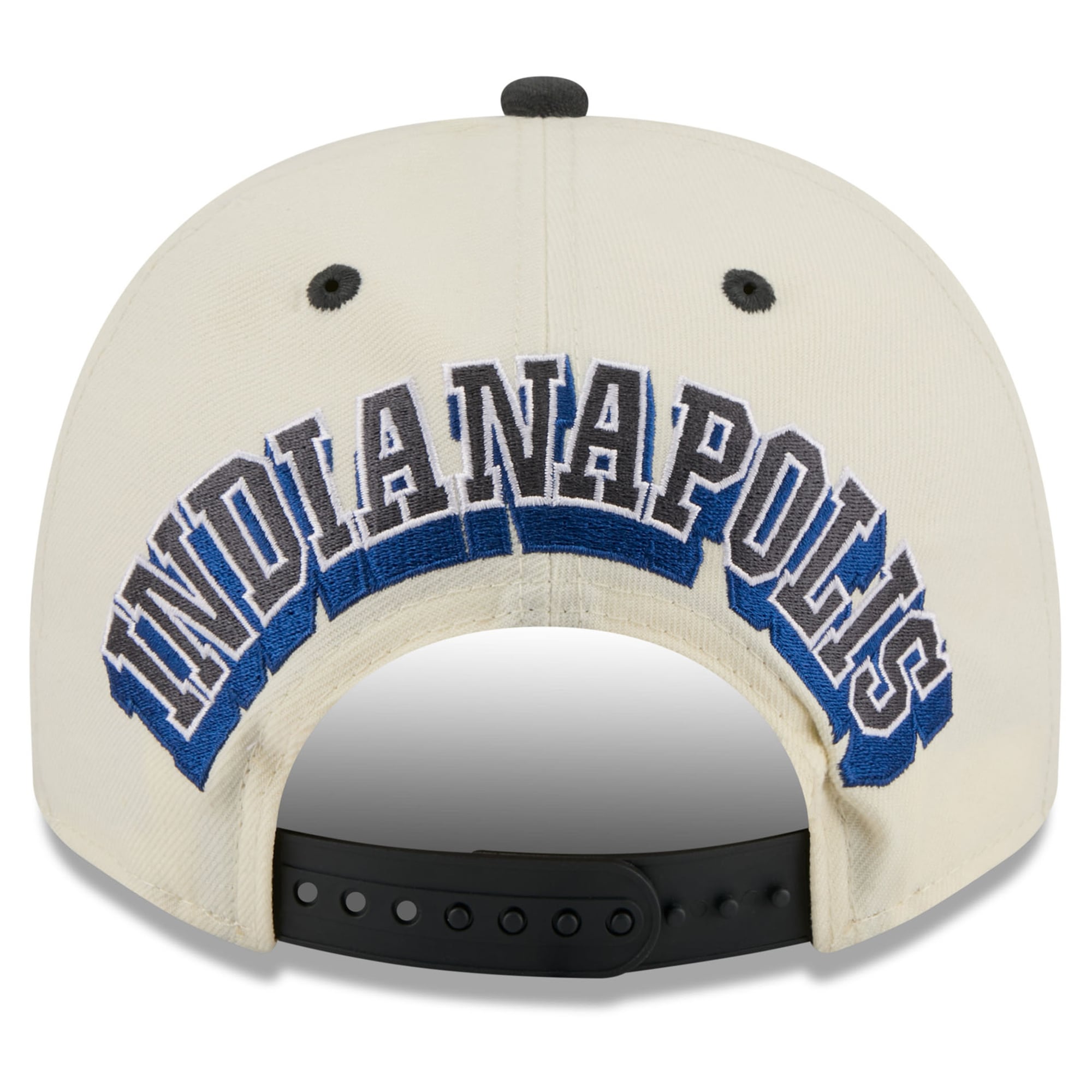 Men's New Era Cream Indianapolis Colts 2026 Rivalries Collection Fan Pack A-Frame 9FIFTY Snapback Hat